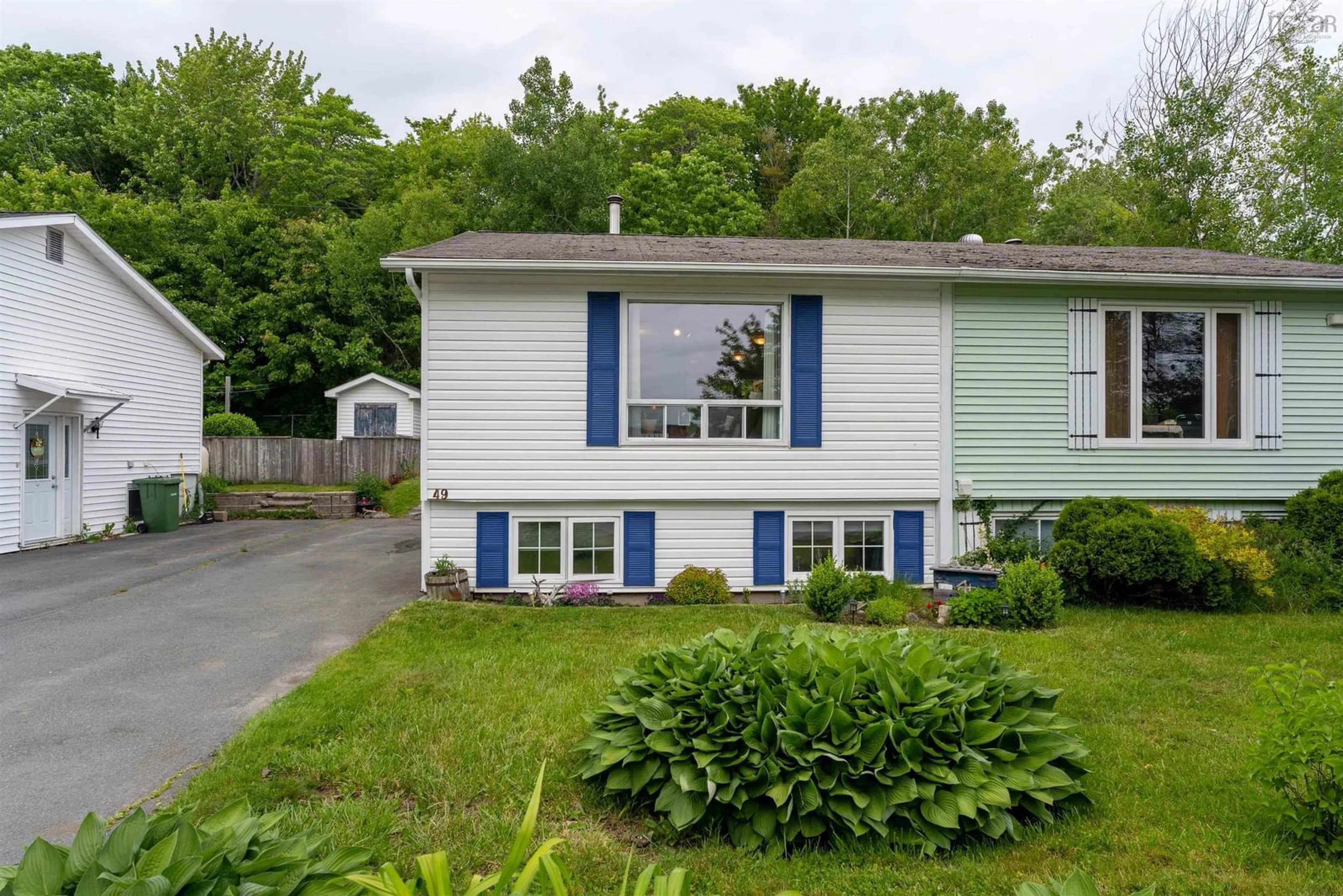 Home with vinyl exterior material, street for 49 Prince St, Lower Sackville Nova Scotia B4C 1L2