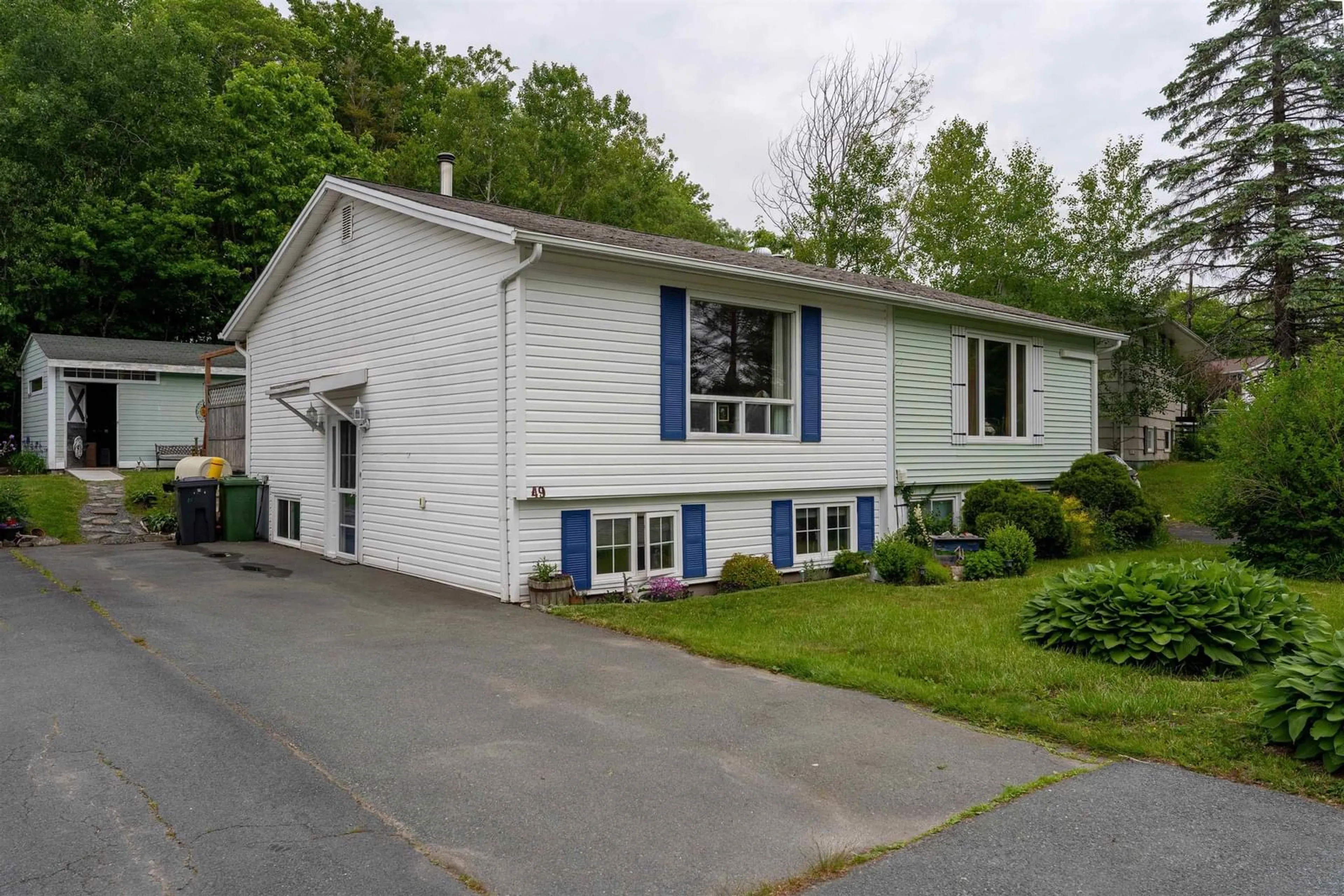 Home with vinyl exterior material, street for 49 Prince St, Lower Sackville Nova Scotia B4C 1L2