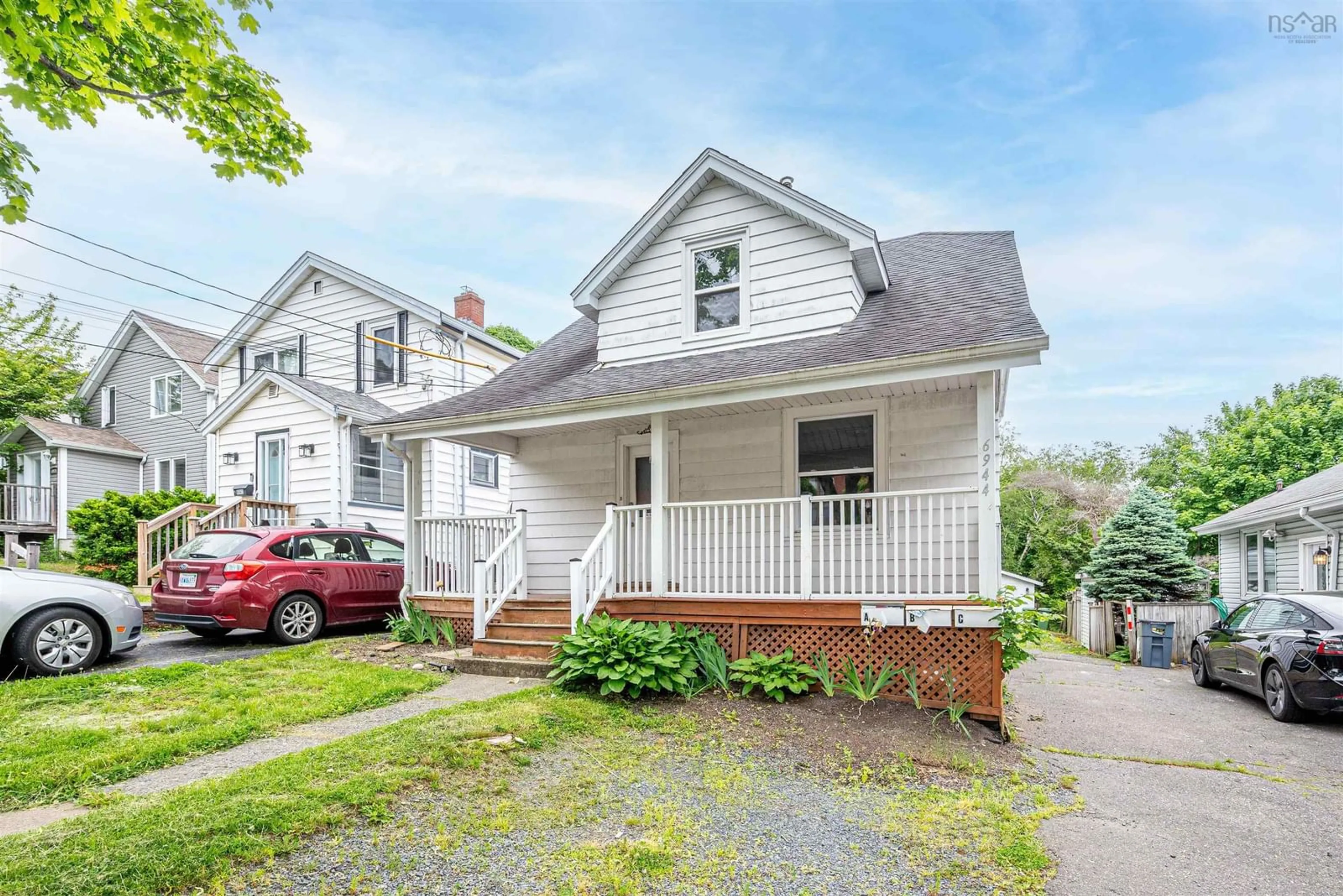 Home with vinyl exterior material, street for 6944 Leppert St, Halifax Nova Scotia B3L 1N8