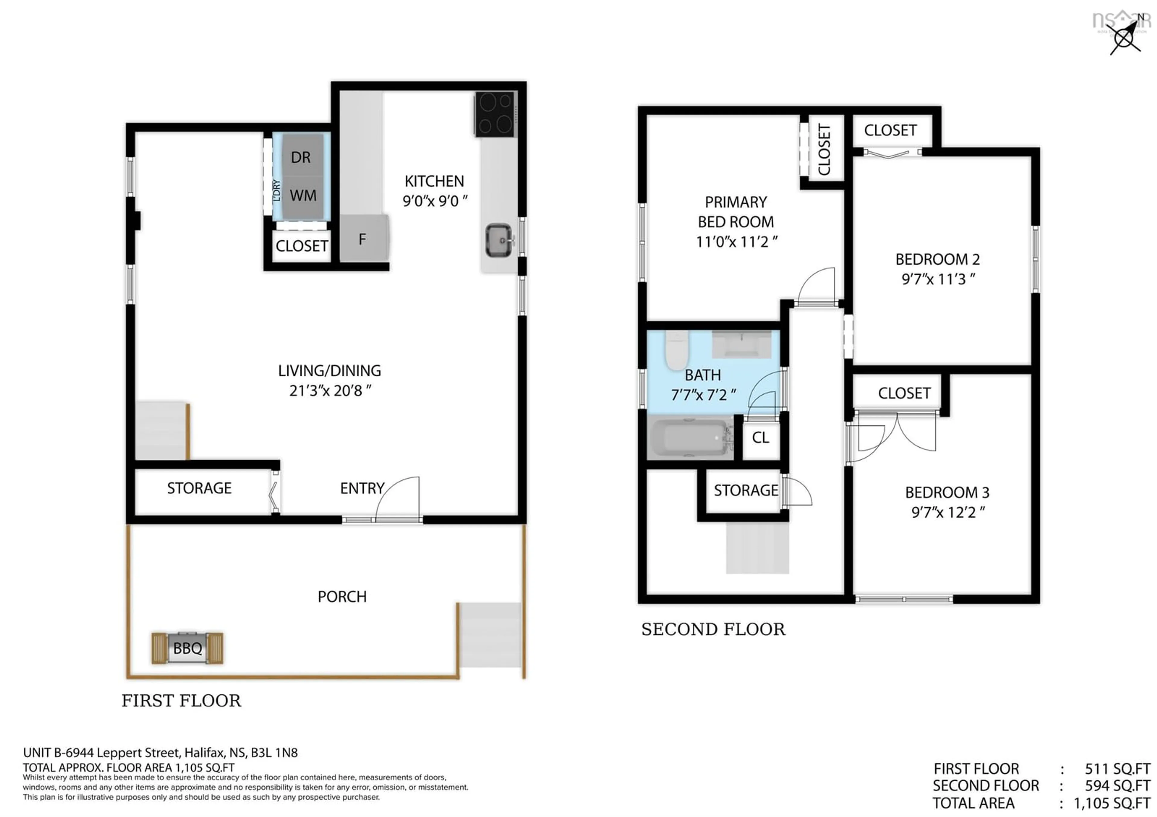Floor plan for 6944 Leppert St, Halifax Nova Scotia B3L 1N8