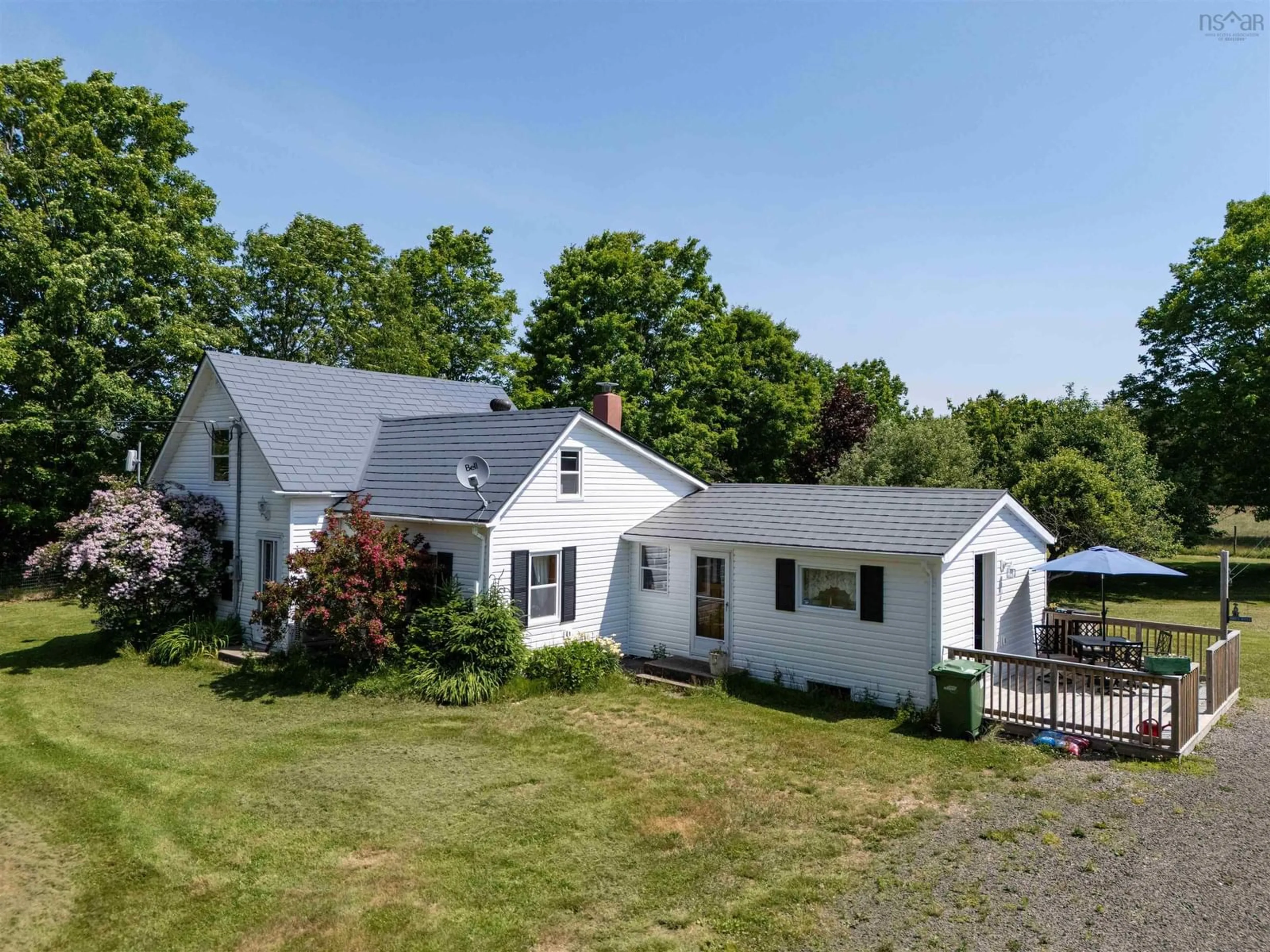 A pic from outside/outdoor area/front of a property/back of a property/a pic from drone, unknown for 1546 Spurr Rd, Round Hill Nova Scotia B0S 1C0