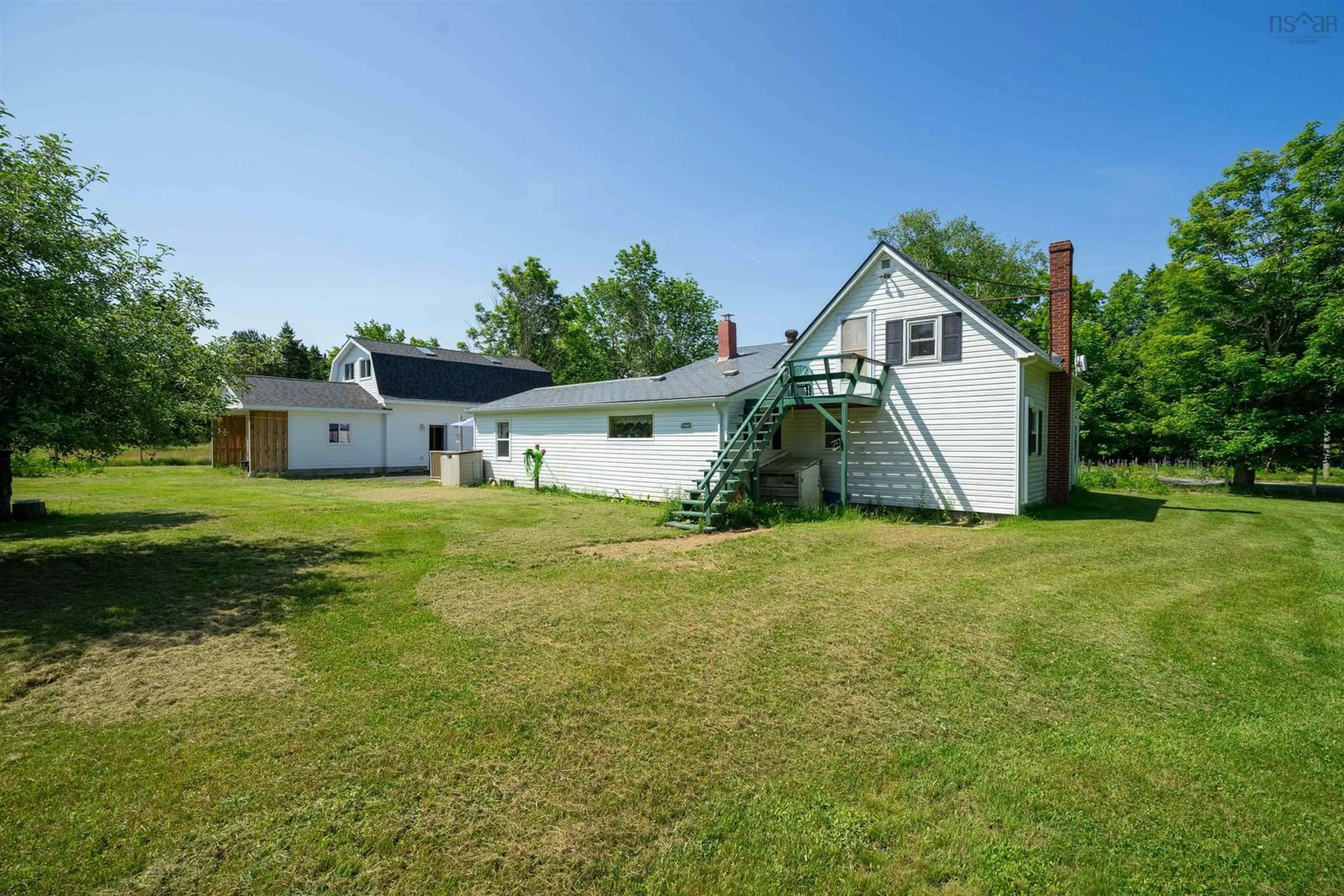 A pic from outside/outdoor area/front of a property/back of a property/a pic from drone, unknown for 1546 Spurr Rd, Round Hill Nova Scotia B0S 1C0