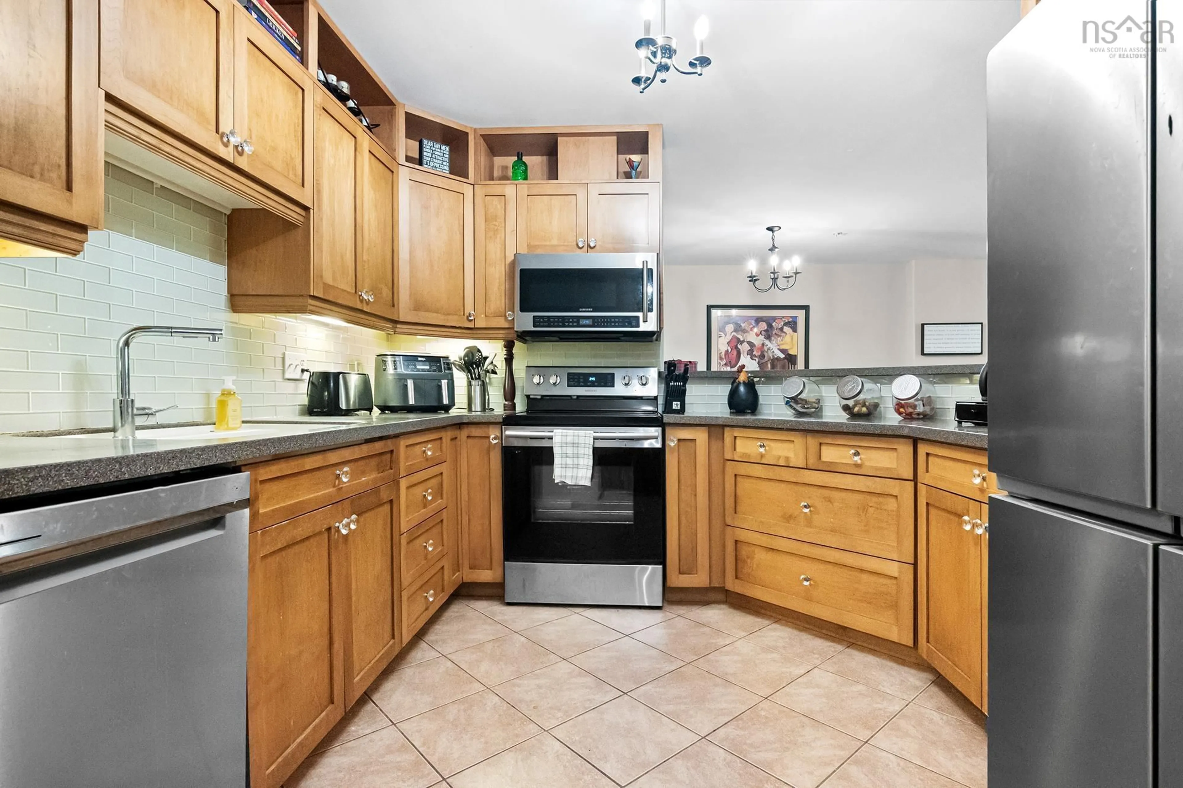 Standard kitchen, ceramic/tile floor for 36 Southgate Dr #416, Bedford Nova Scotia B4A 4M4