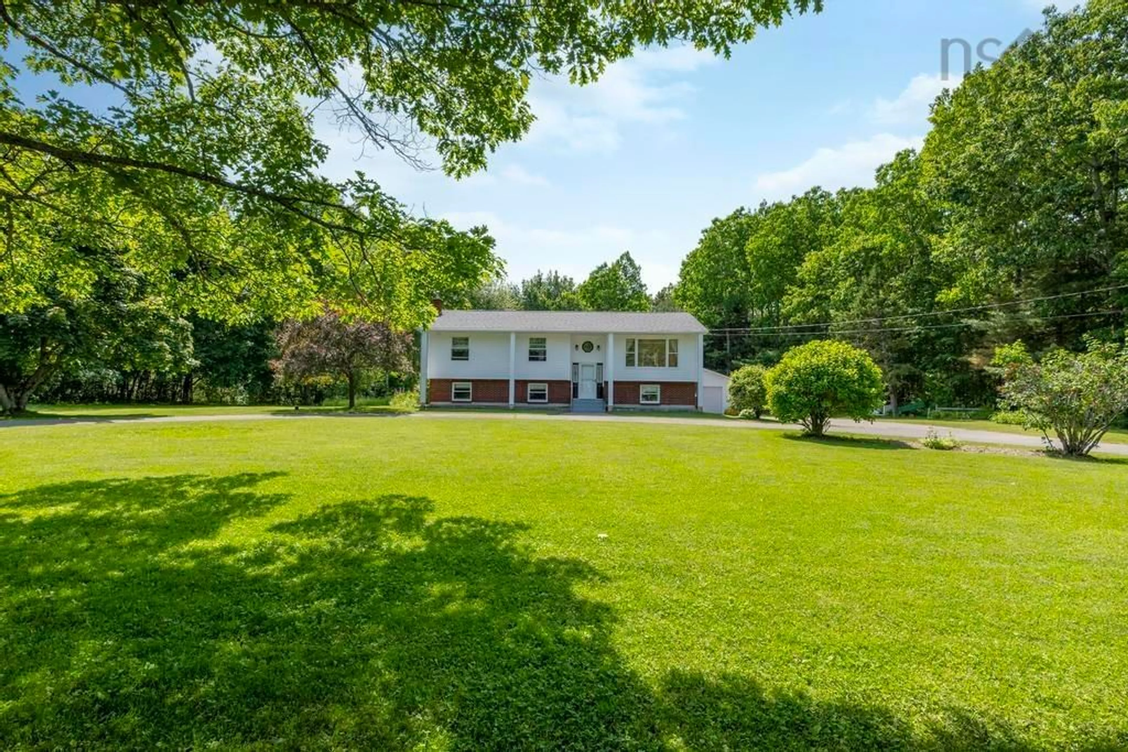 A pic from outside/outdoor area/front of a property/back of a property/a pic from drone, water/lake/river/ocean view for 1803 Gerald Drive Dr, Coldbrook Nova Scotia B4R 1A3