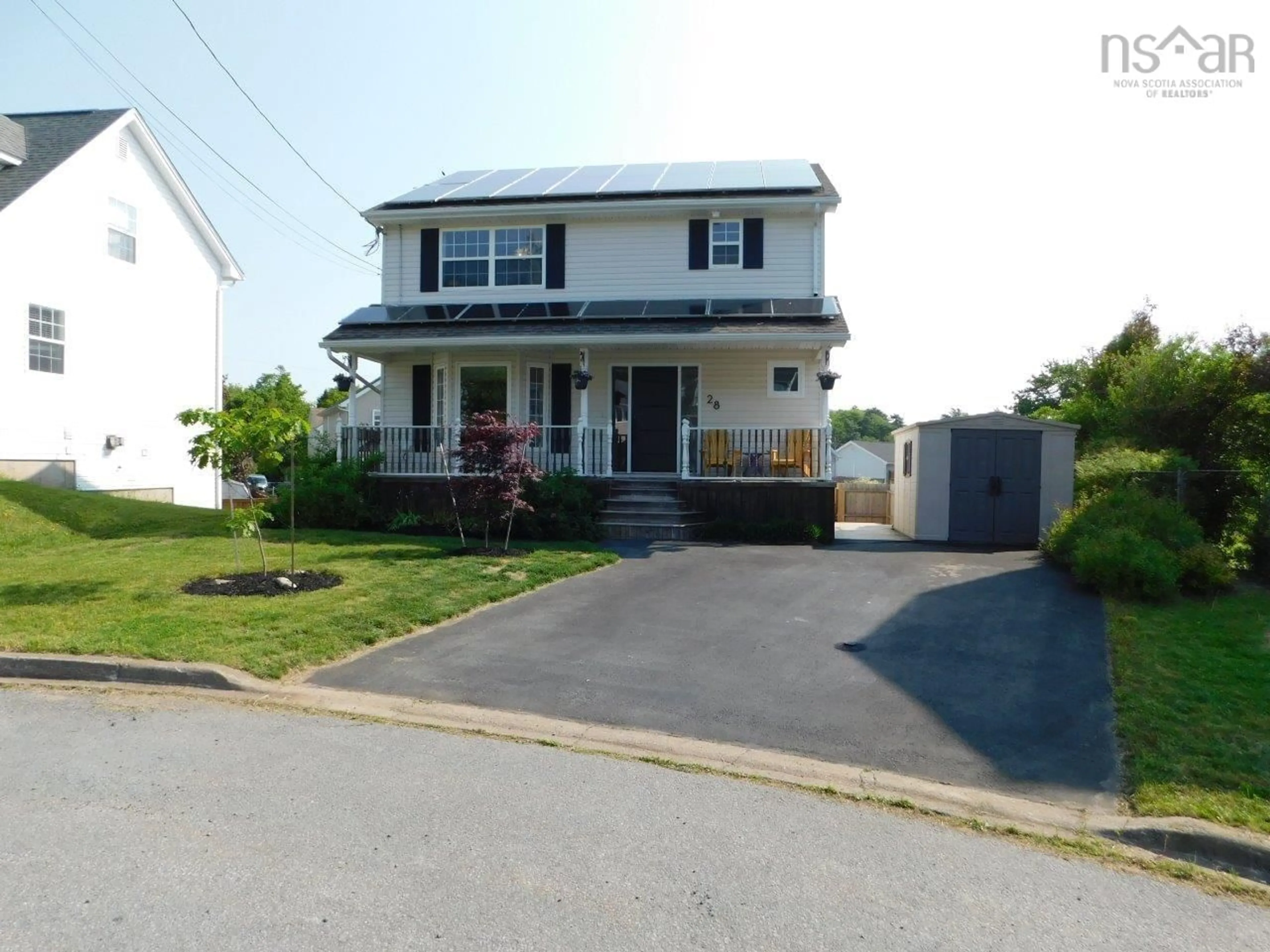 Home with vinyl exterior material, street for 28 Darrell Crt, Timberlea Nova Scotia B3T 1N7