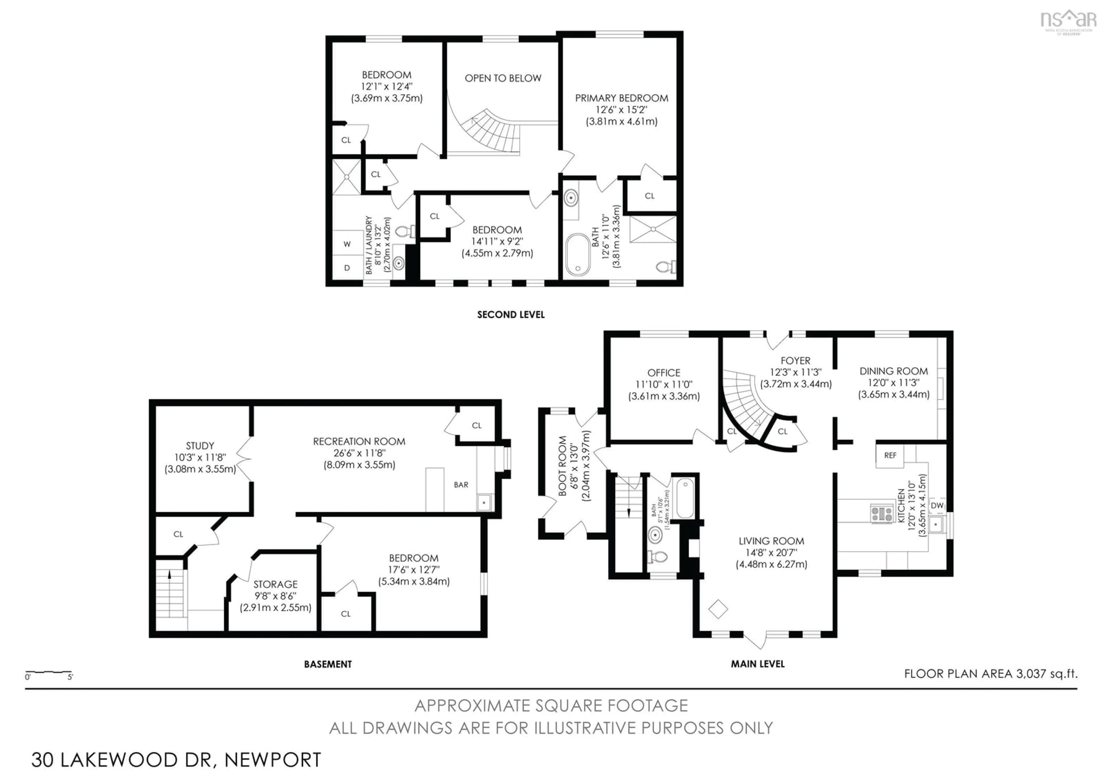 Floor plan for 30 Lakewood Drive Exten, Newport Nova Scotia B0N 2A0