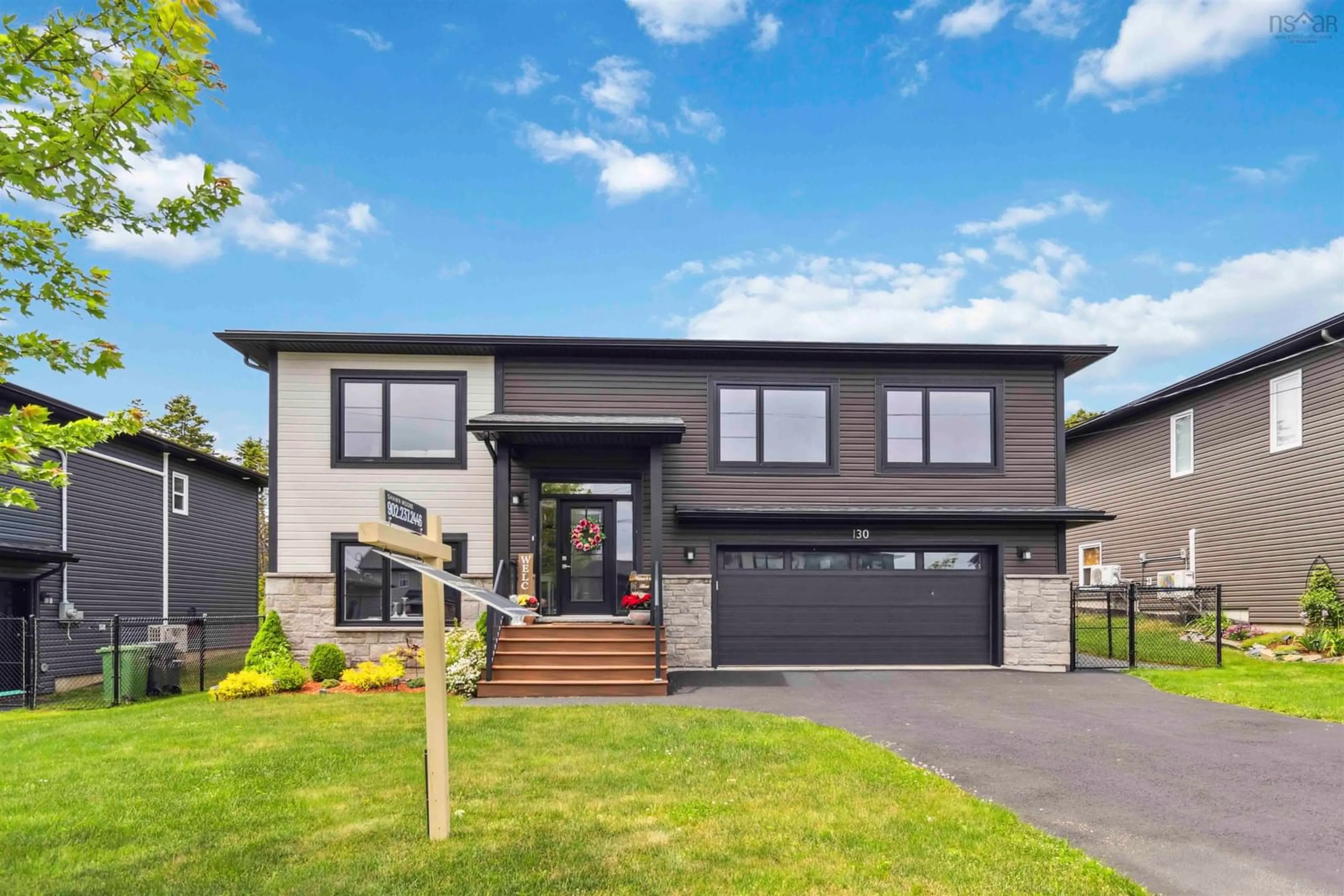Home with vinyl exterior material, street for 130 Hamilton Dr, Middle Sackville Nova Scotia B4E 0S6