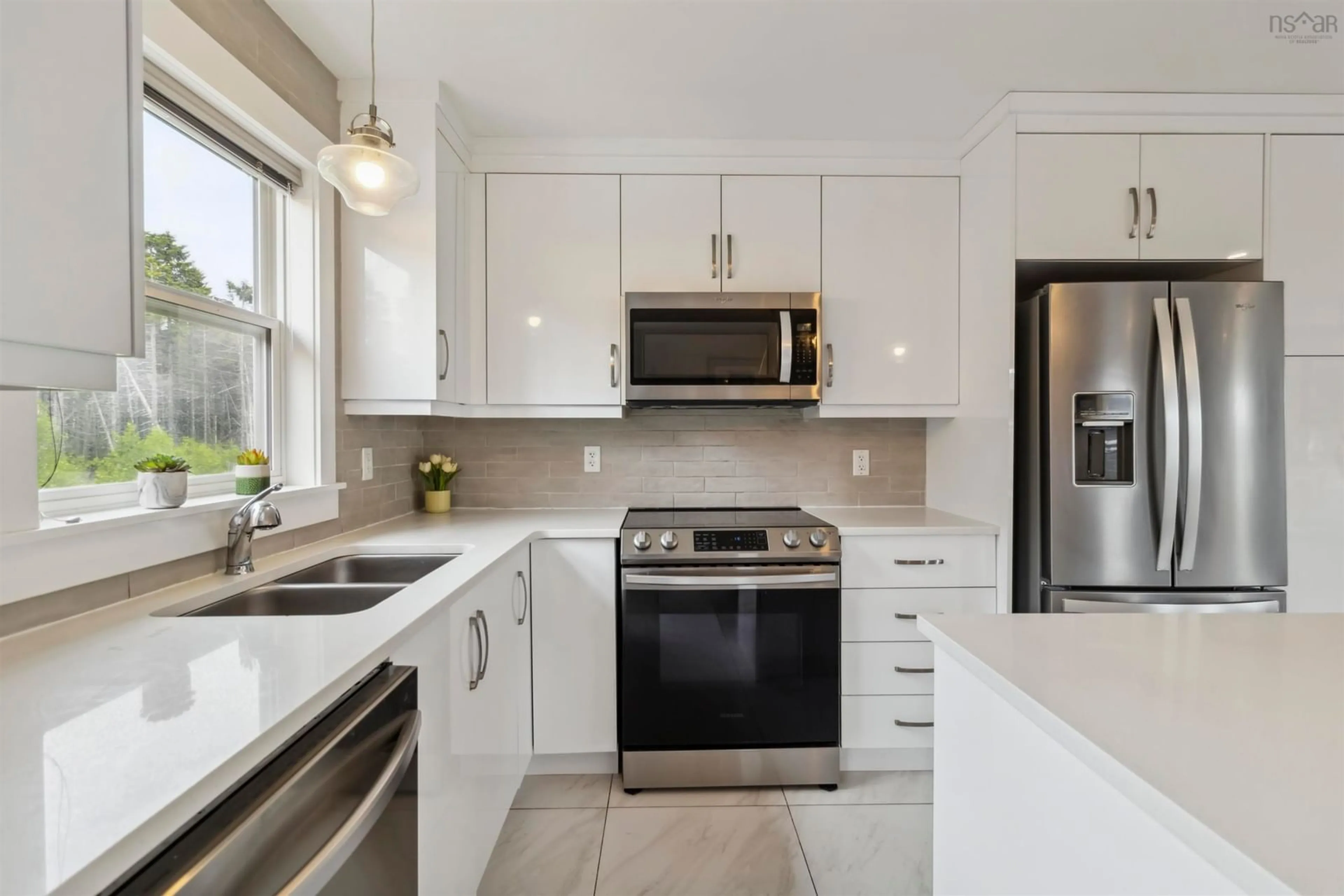 Contemporary kitchen, ceramic/tile floor for 130 Hamilton Dr, Middle Sackville Nova Scotia B4E 0S6