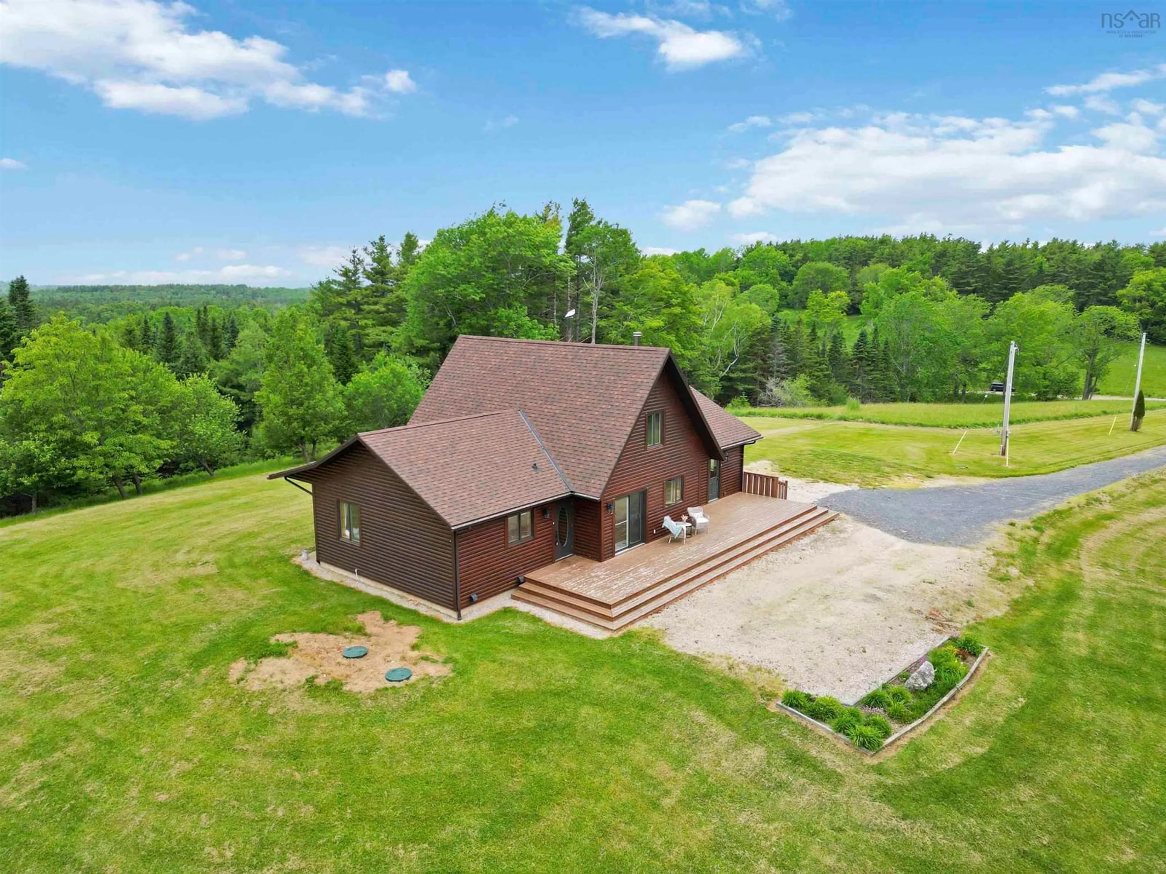 A pic from outside/outdoor area/front of a property/back of a property/a pic from drone, unknown for 2028 Northfield Rd, Lower Northfield Nova Scotia B0J 1E0