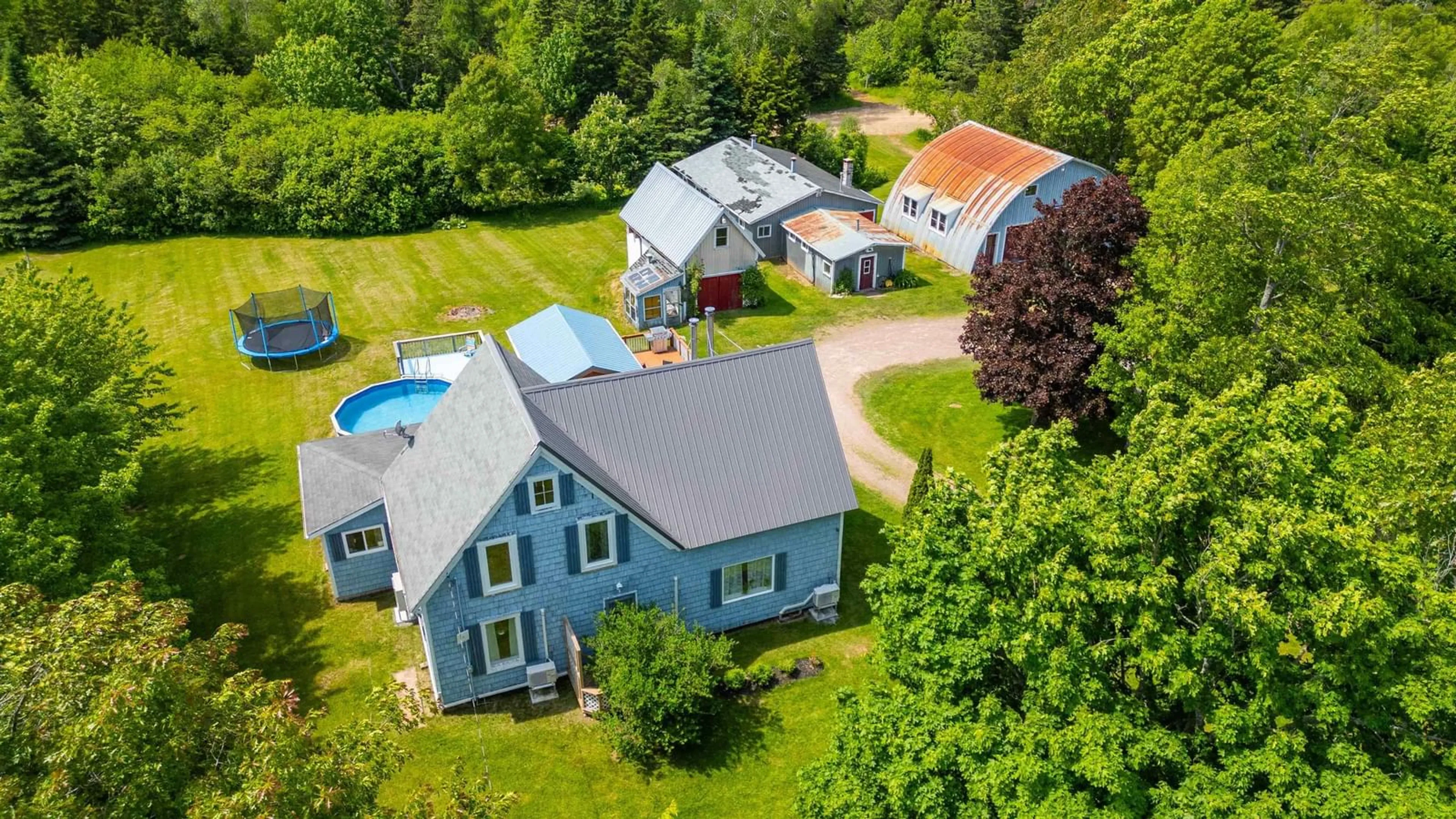 A pic from outside/outdoor area/front of a property/back of a property/a pic from drone, building for 3399 Highway 366, Tidnish Bridge Nova Scotia B4H 3X9