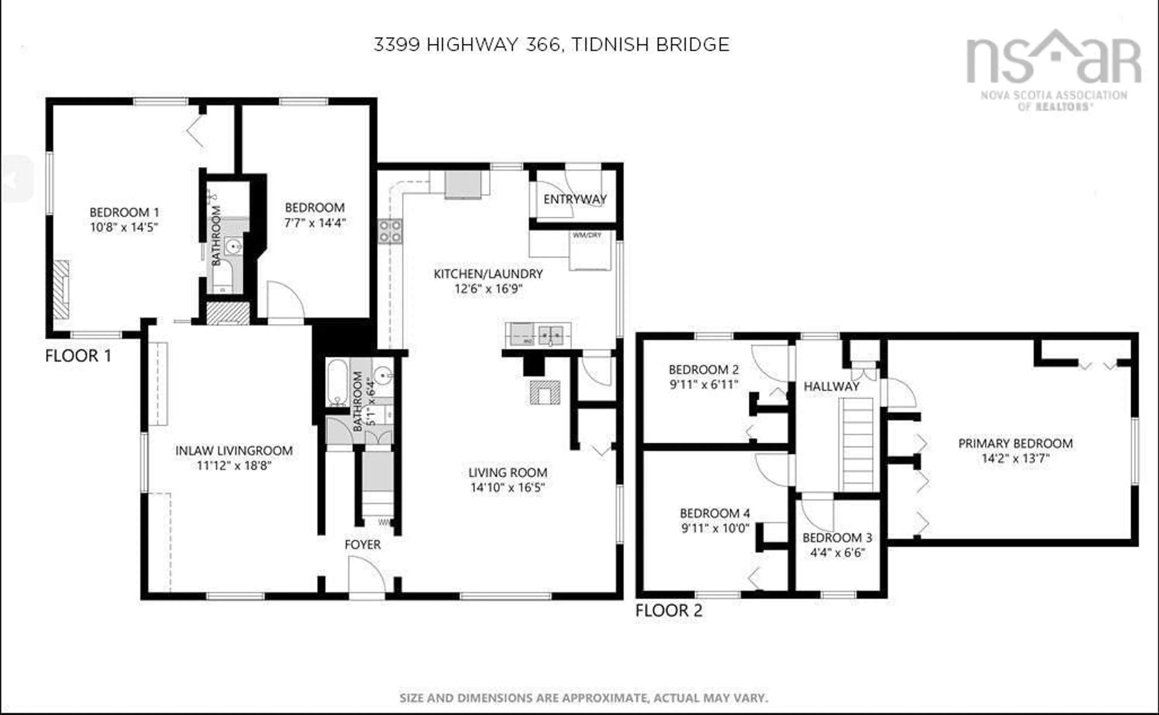 Floor plan for 3399 Highway 366, Tidnish Bridge Nova Scotia B4H 3X9