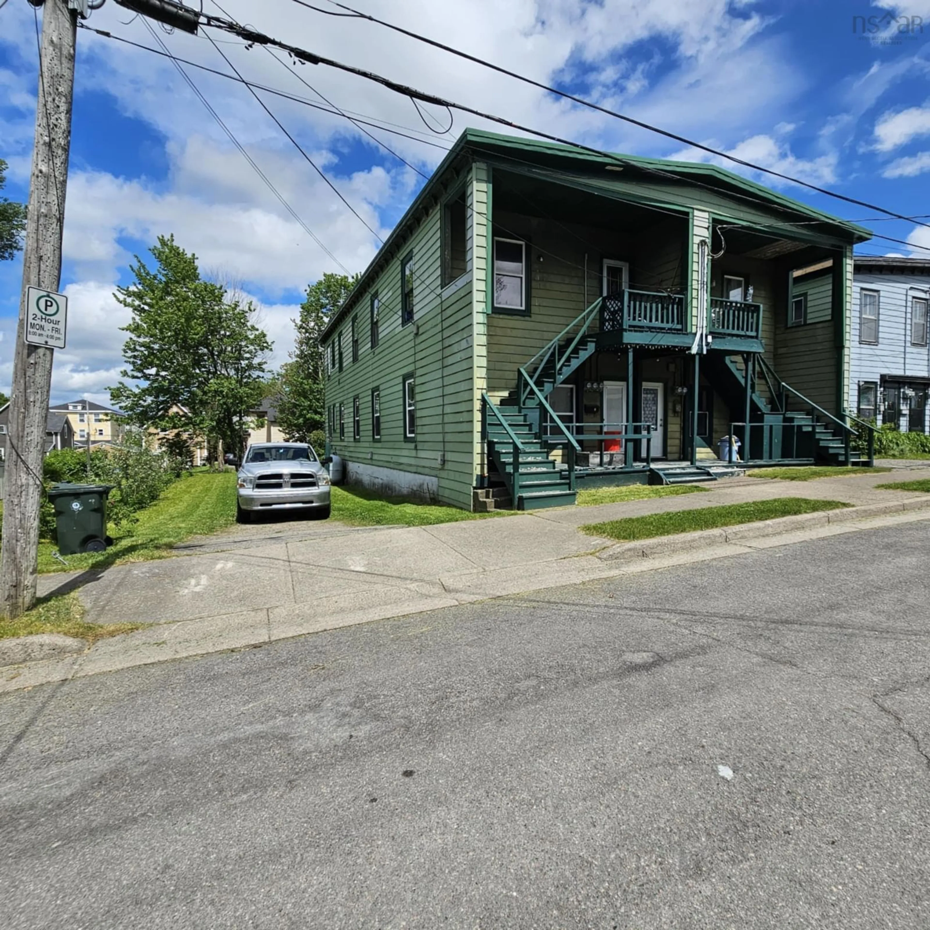 A pic from outside/outdoor area/front of a property/back of a property/a pic from drone, street for 24- 26 Glebe St, Sydney Nova Scotia B1P 1S2