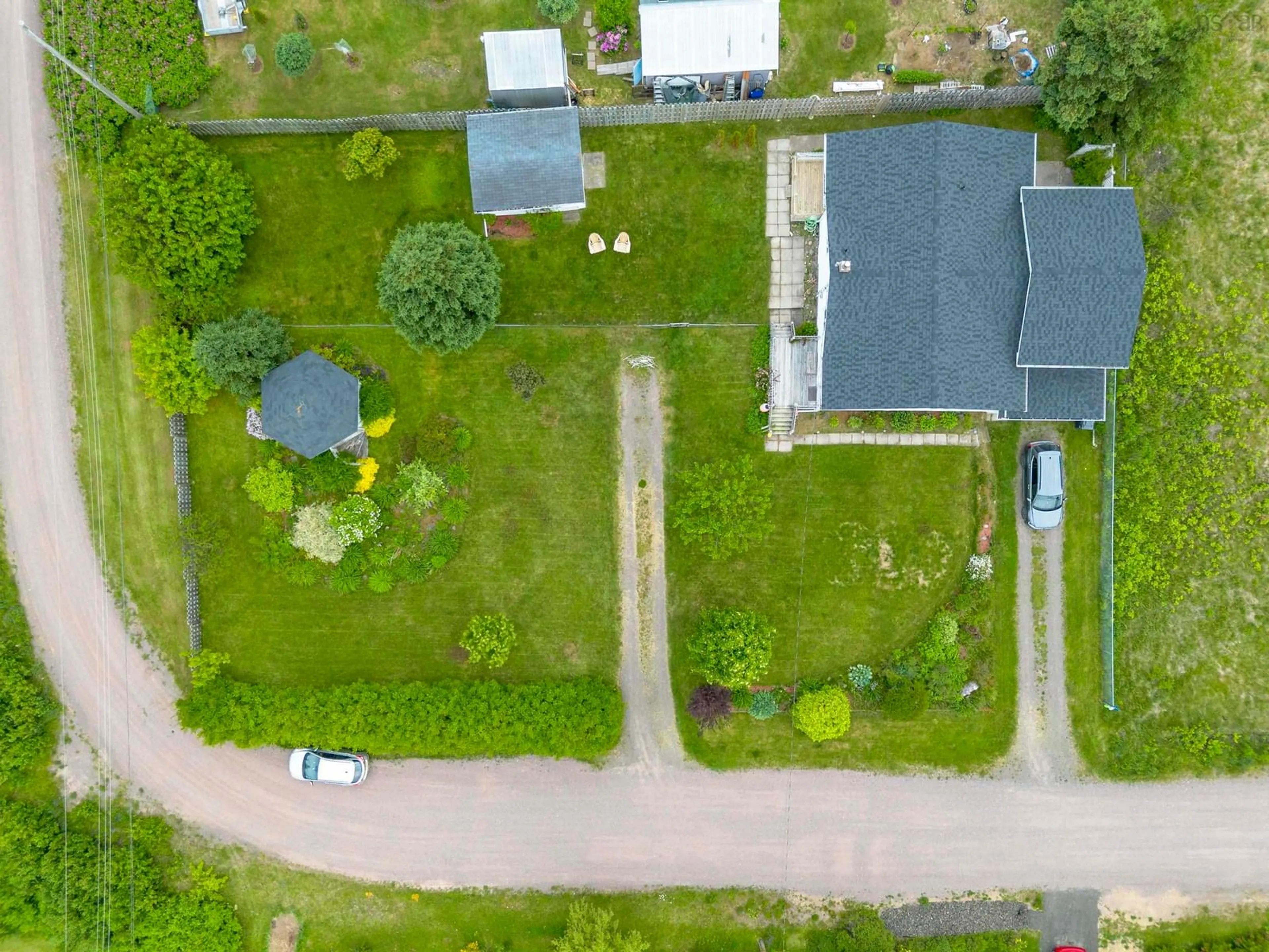 A pic from outside/outdoor area/front of a property/back of a property/a pic from drone, street for 133 Bay View Drive, Margaretsville Nova Scotia B0S 1N0