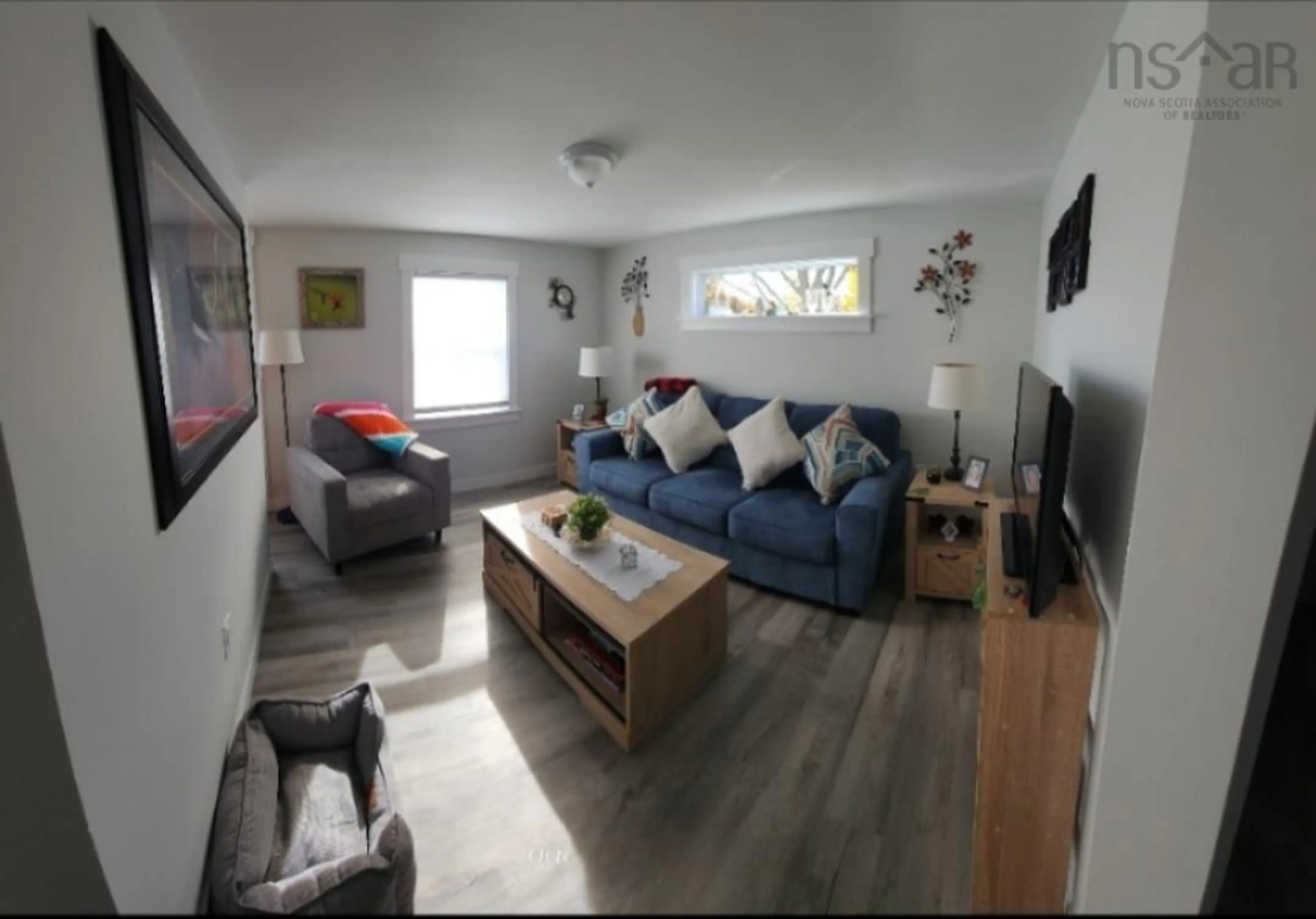 Living room with furniture, unknown for 2005 East Prince St, Salmon River Nova Scotia B2N 1K2