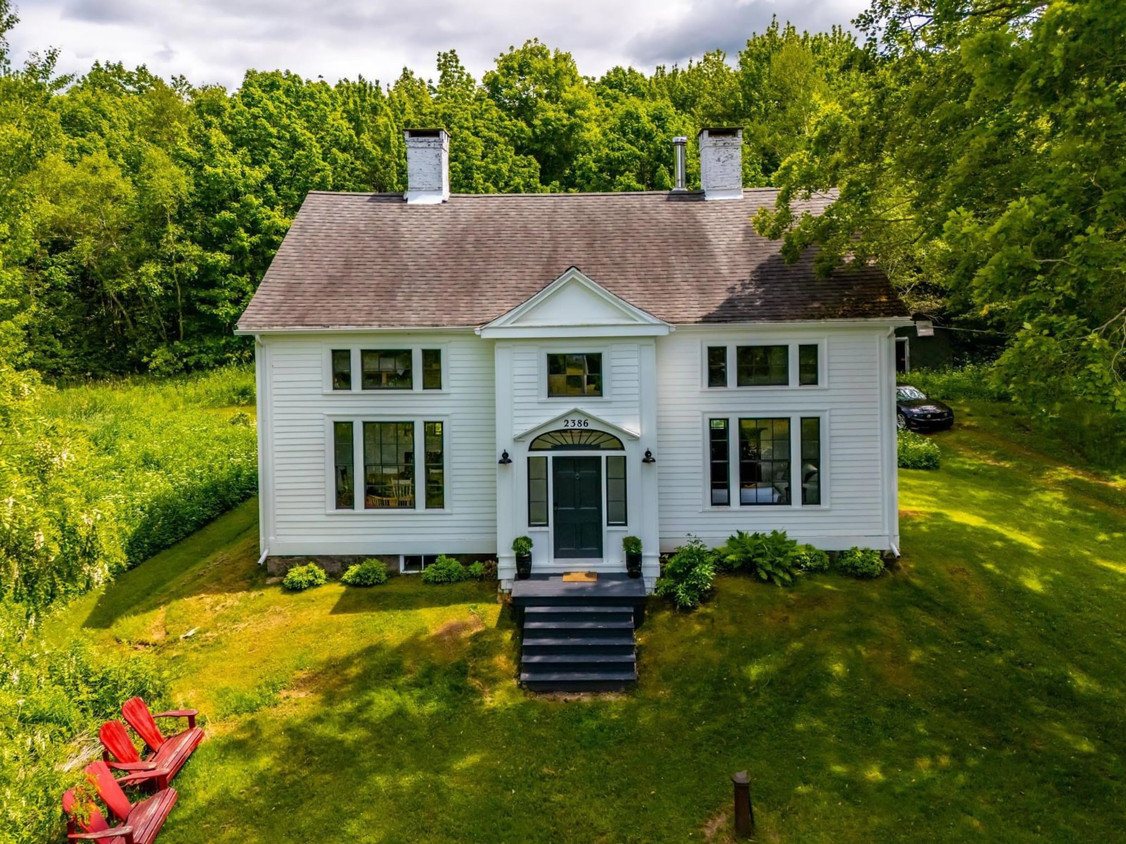 A pic from outside/outdoor area/front of a property/back of a property/a pic from drone, building for 2386 Highway 201, Tupperville Nova Scotia B0S 1C0