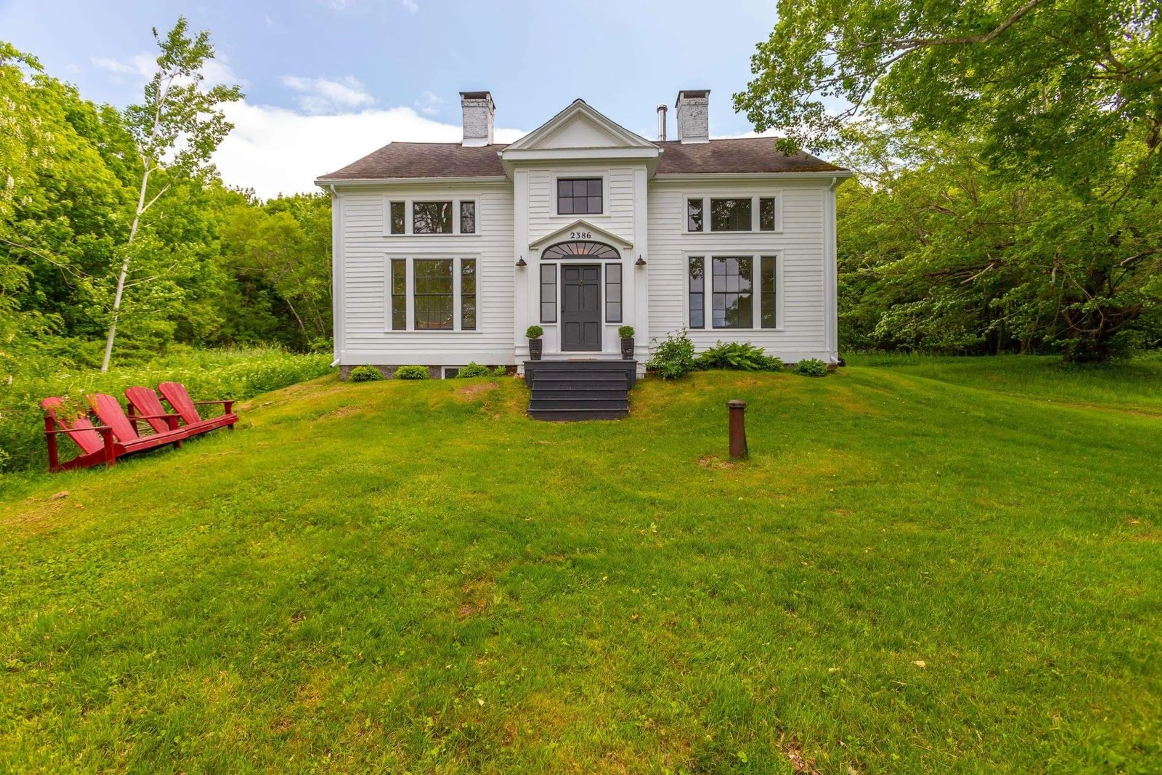A pic from outside/outdoor area/front of a property/back of a property/a pic from drone, building for 2386 Highway 201, Tupperville Nova Scotia B0S 1C0