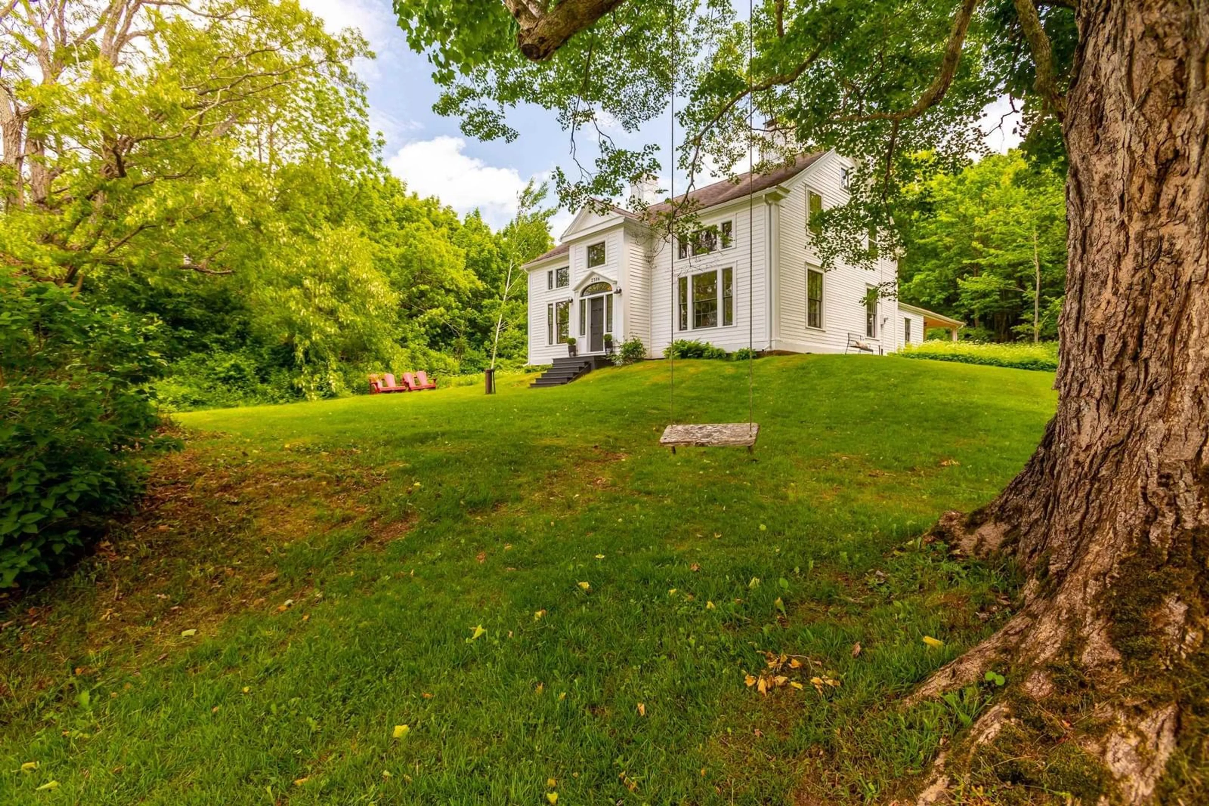 A pic from outside/outdoor area/front of a property/back of a property/a pic from drone, unknown for 2386 Highway 201, Tupperville Nova Scotia B0S 1C0