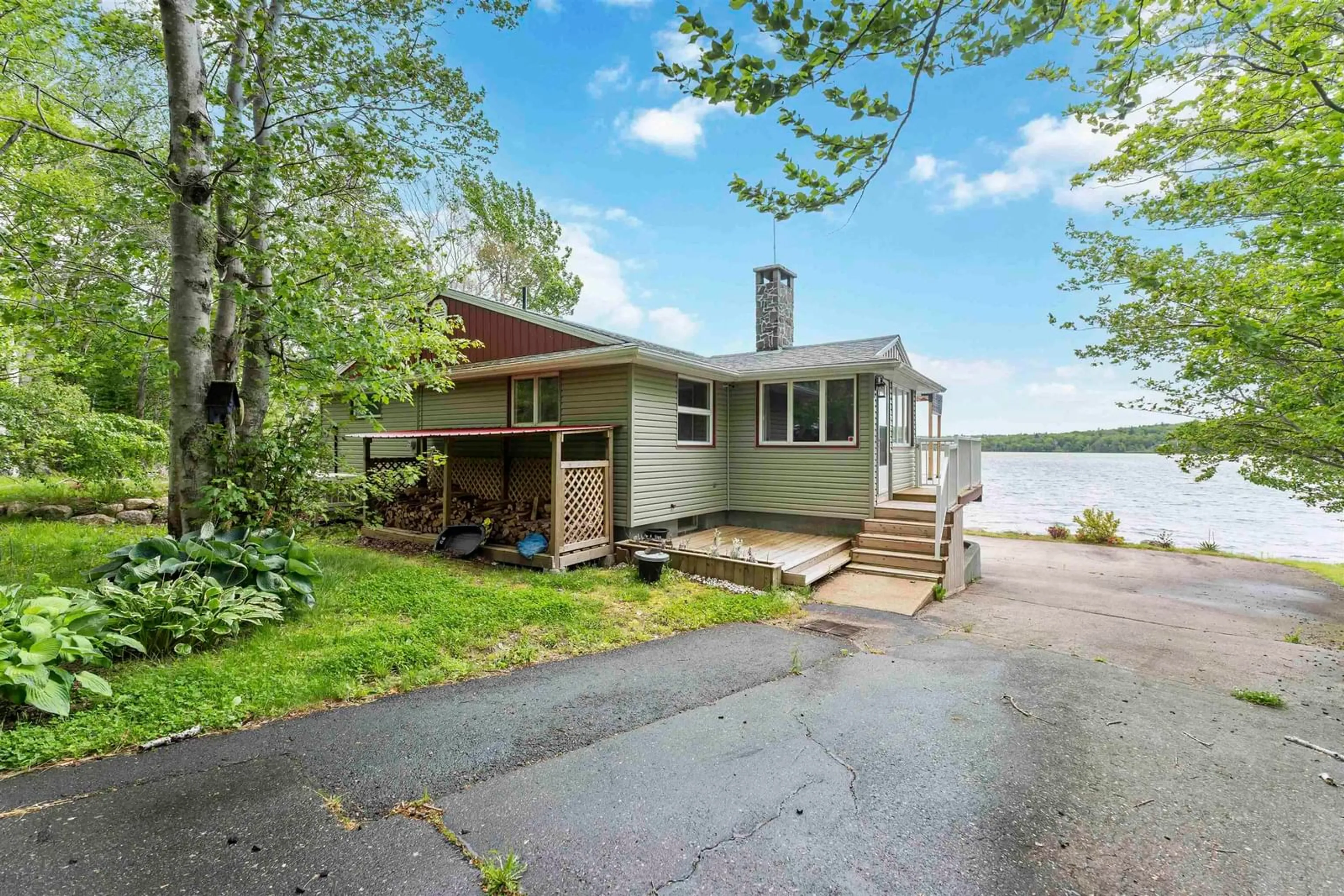 Patio, water/lake/river/ocean view for 585 Rumsey Lake Rd, Arlington West Nova Scotia B0S 1L0