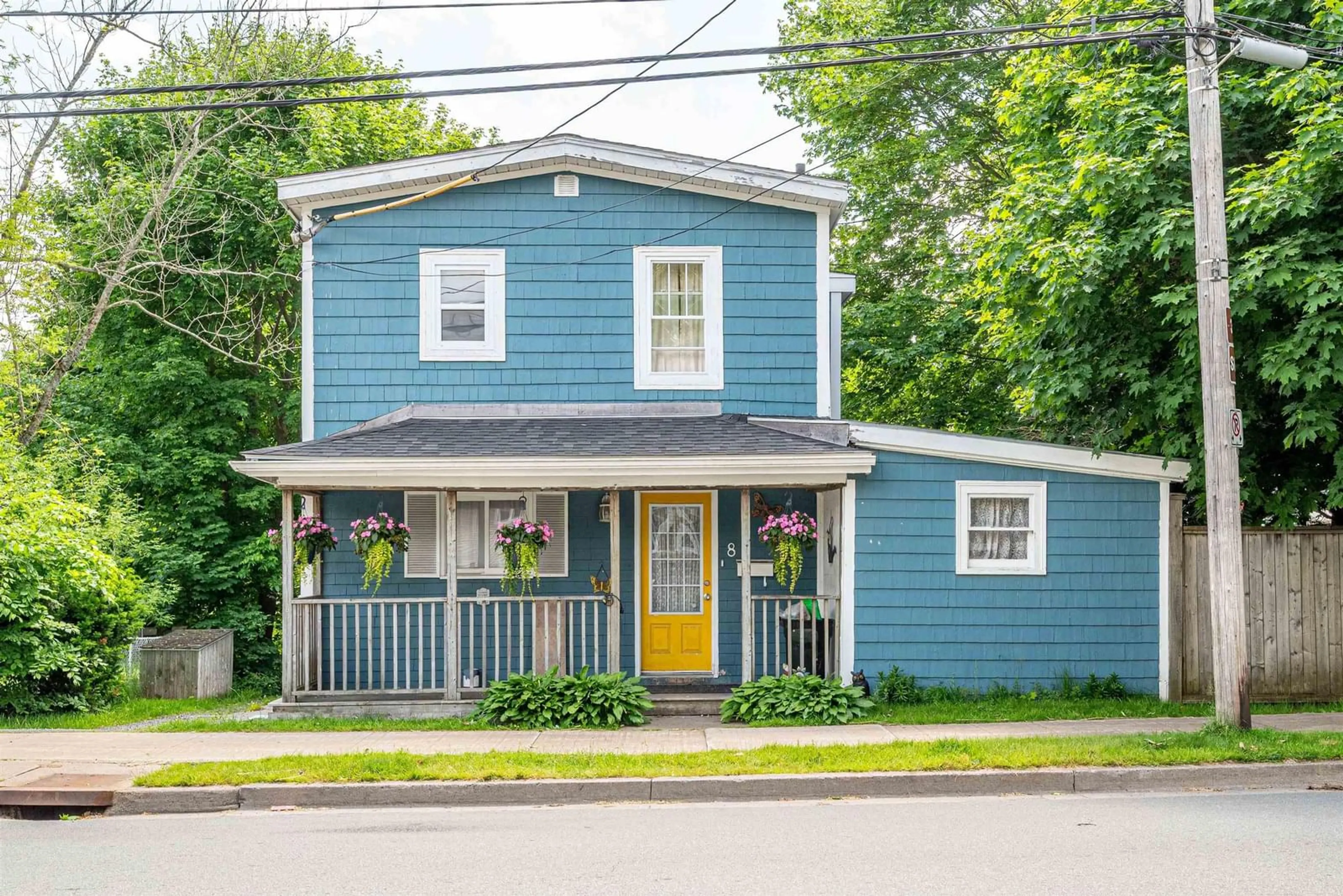 Home with vinyl exterior material, street for 8 Pleasant St, Dartmouth Nova Scotia B2Y 3P2