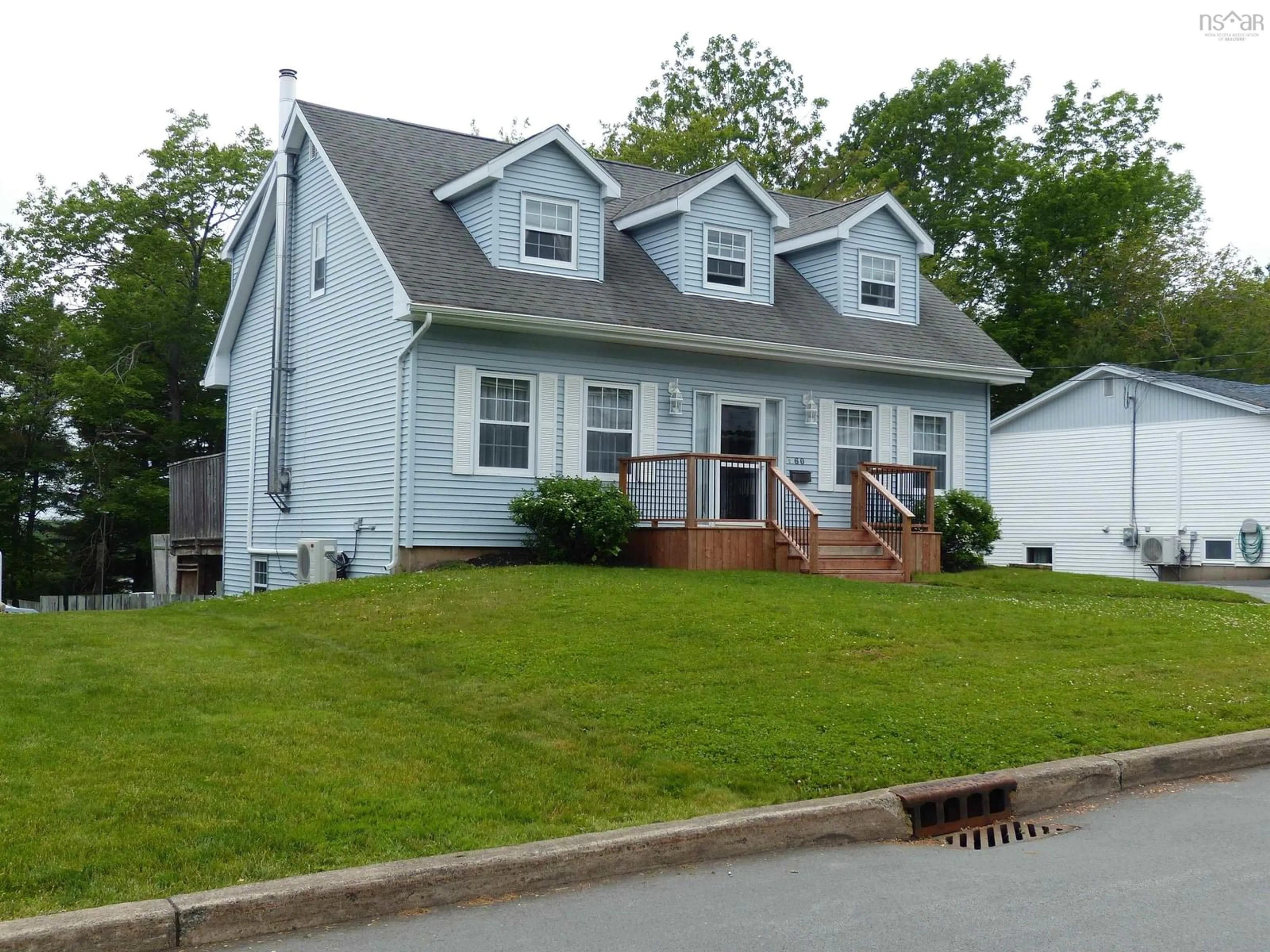 Home with vinyl exterior material, street for 60 Cavendish Dr, Lower Sackville Nova Scotia B4C 3K1