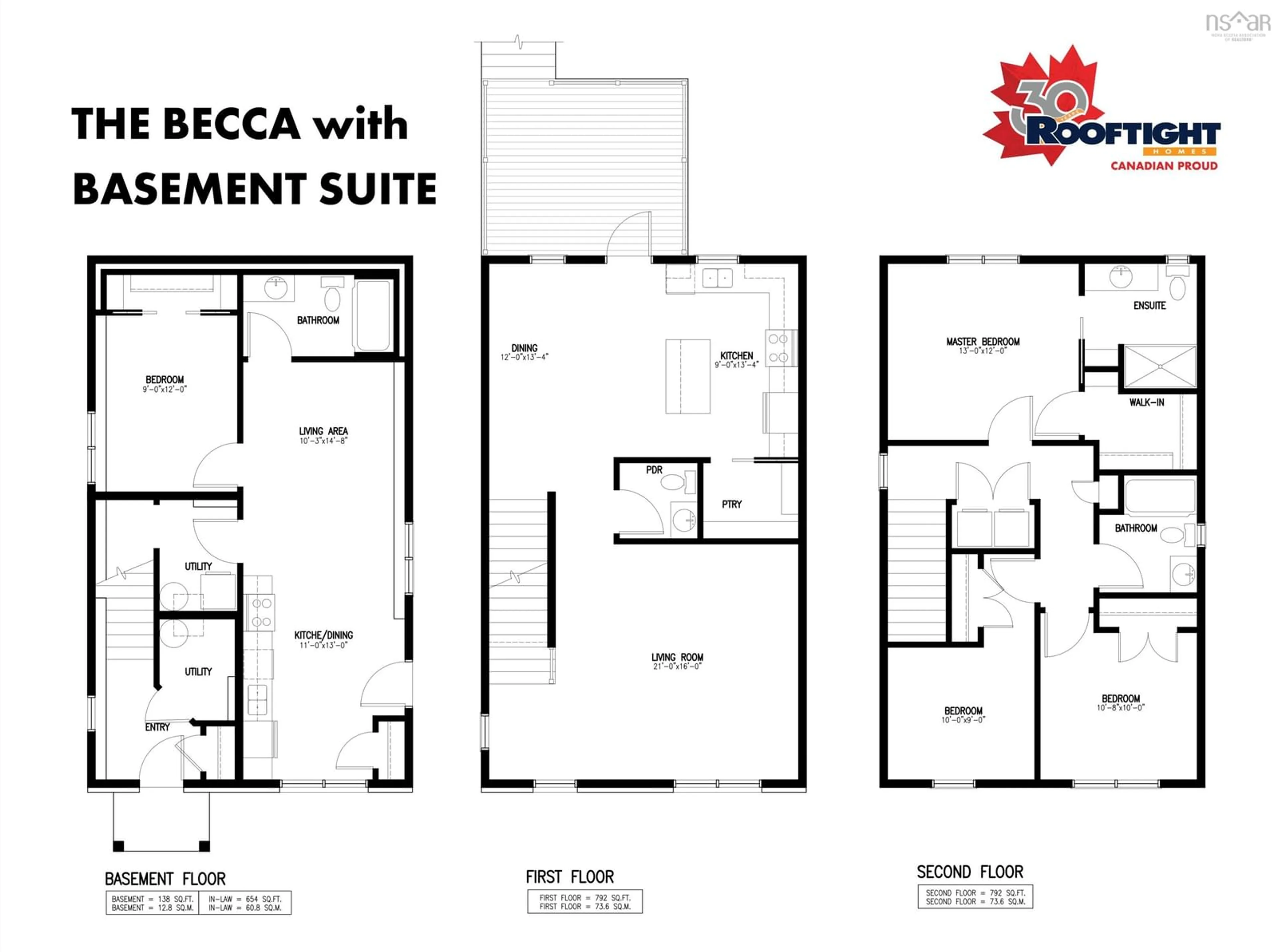 Floor plan for 26 Pearlgarden Close #PC-07, Dartmouth Nova Scotia B2X 0C2