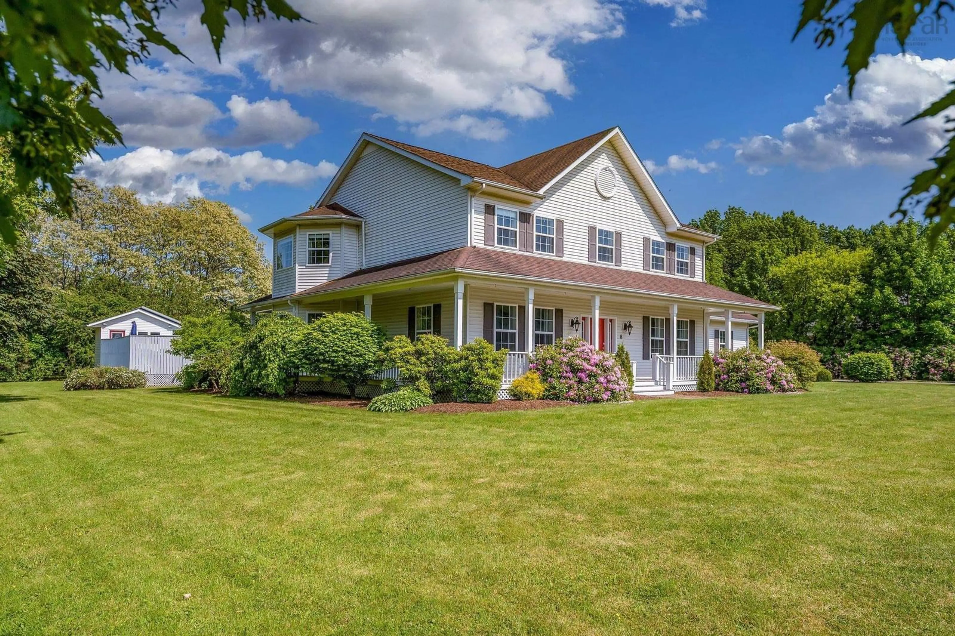 Home with vinyl exterior material, water/lake/river/ocean view for 8 Horsburgh Dr, Berwick Nova Scotia B0P 1E0