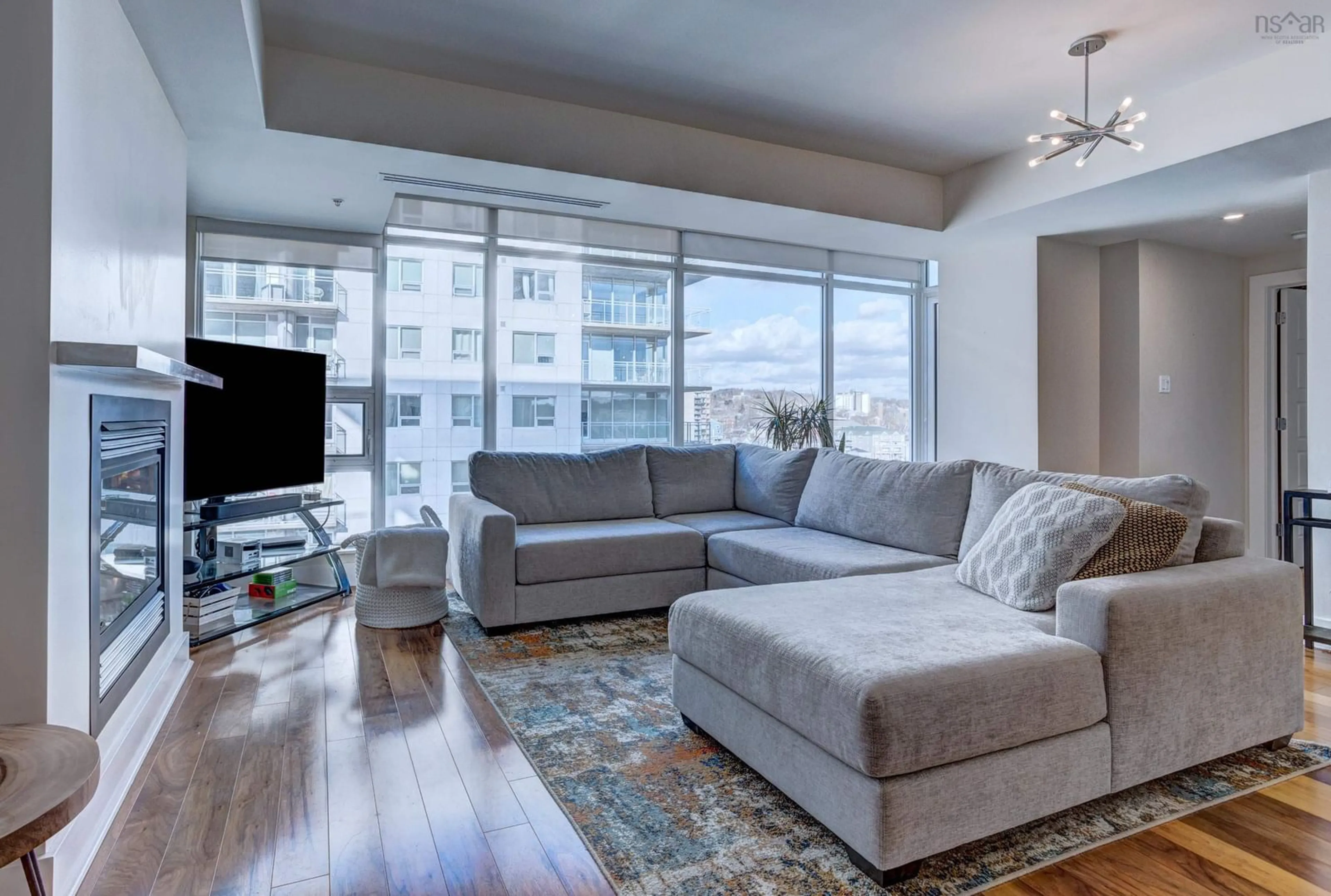 Living room with furniture, unknown for 31 King's Wharf Pl #806, Dartmouth Nova Scotia B2Y 0C1