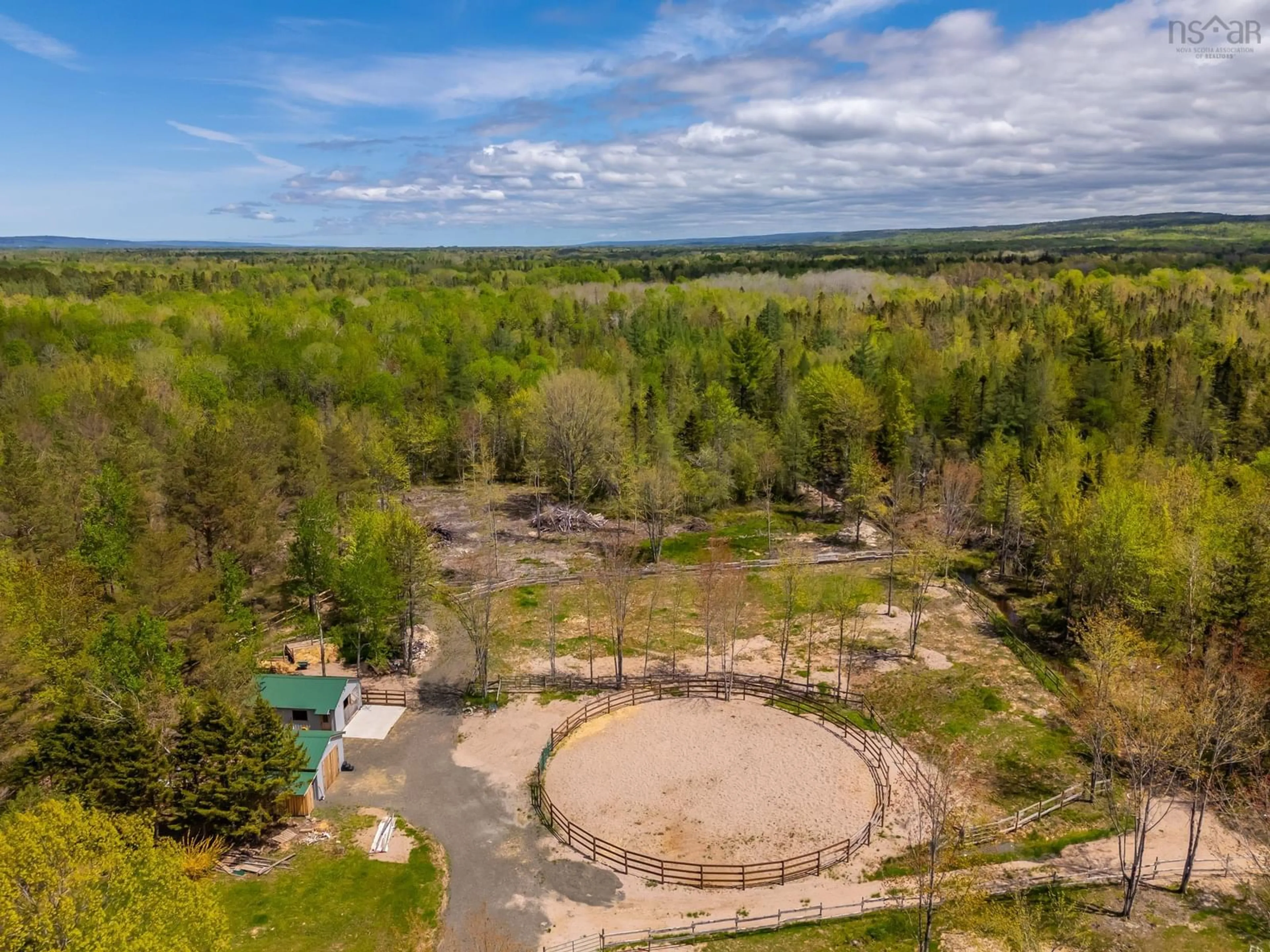 A pic from outside/outdoor area/front of a property/back of a property/a pic from drone, forest/trees view for 278 Fitch Rd, Clarence East Nova Scotia B0S 1M0