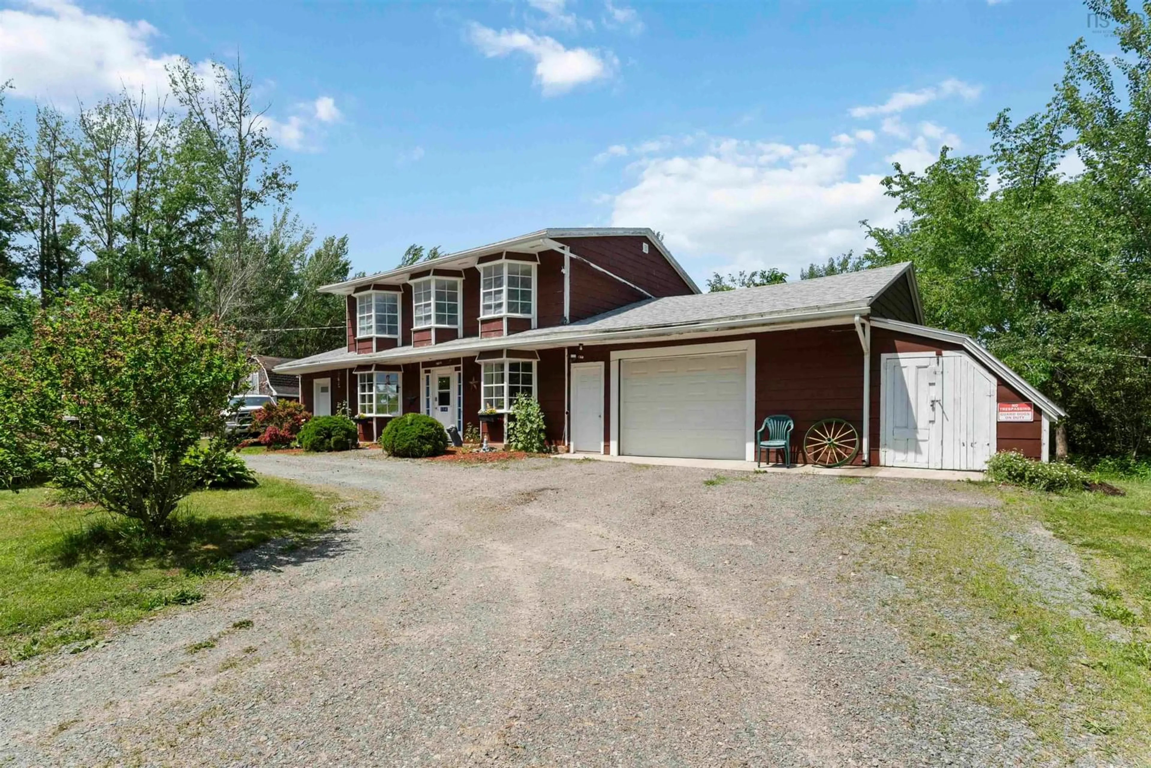 A pic from outside/outdoor area/front of a property/back of a property/a pic from drone, street for 114 Bog Rd, Berwick Nova Scotia B0P 1E0