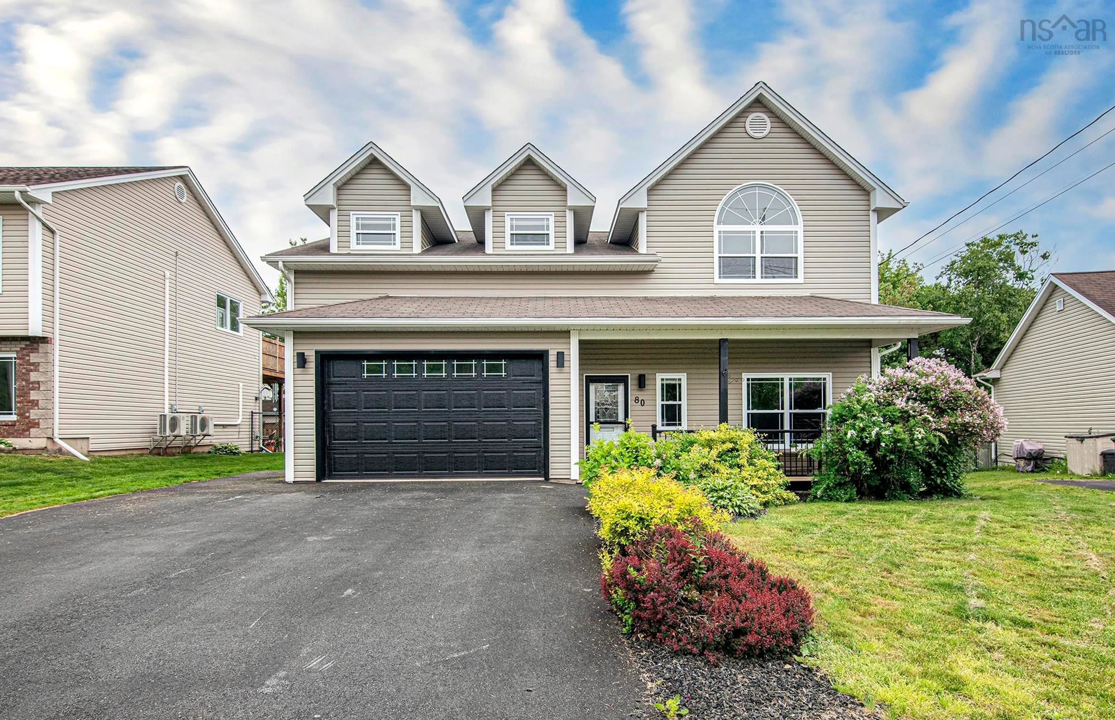 Home with vinyl exterior material, street for 80 Lundy Dr, Cole Harbour Nova Scotia B2W 6M4