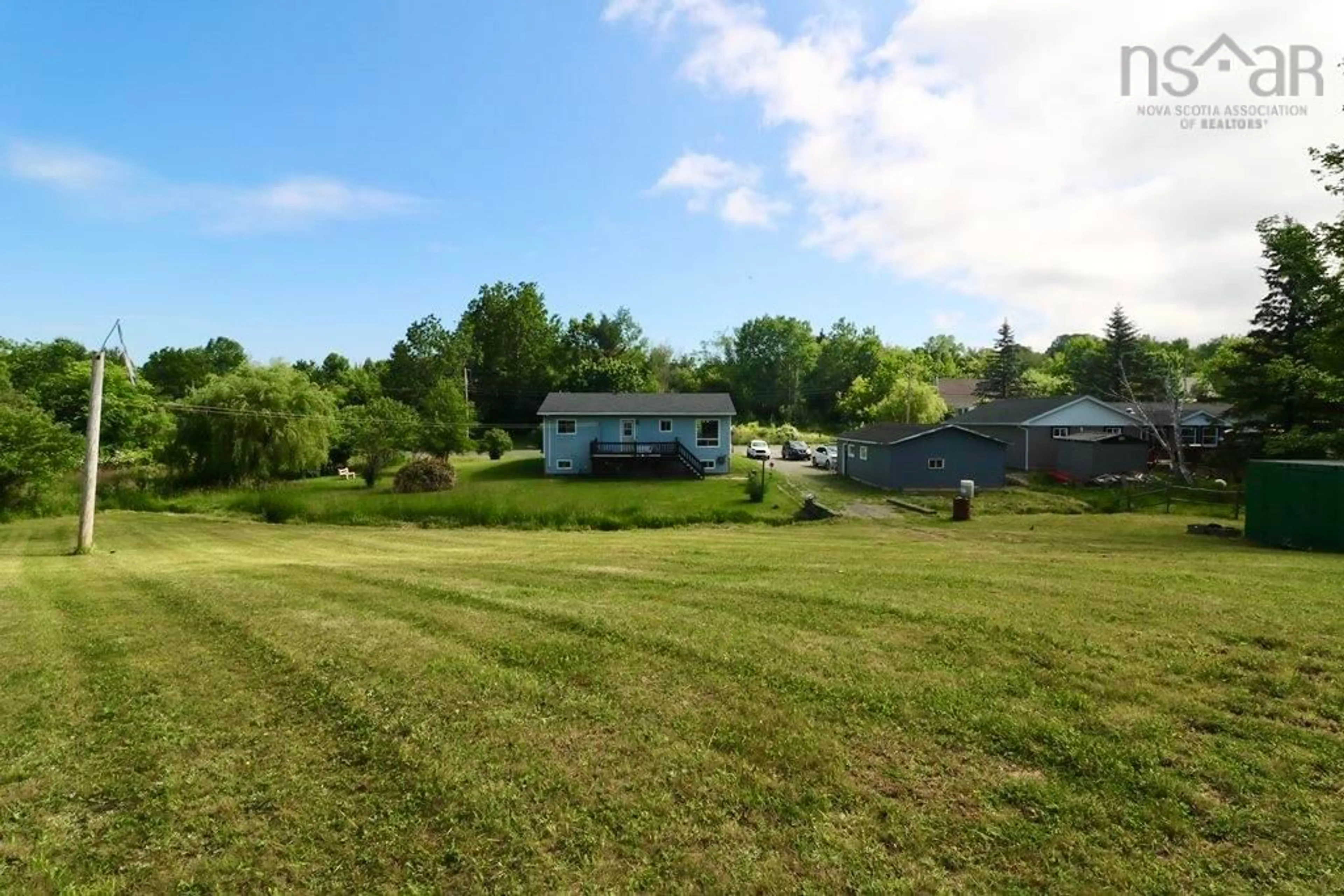 A pic from outside/outdoor area/front of a property/back of a property/a pic from drone, water/lake/river/ocean view for 75 Bowman Rd, Garlands Crossing Nova Scotia B0N 2T0