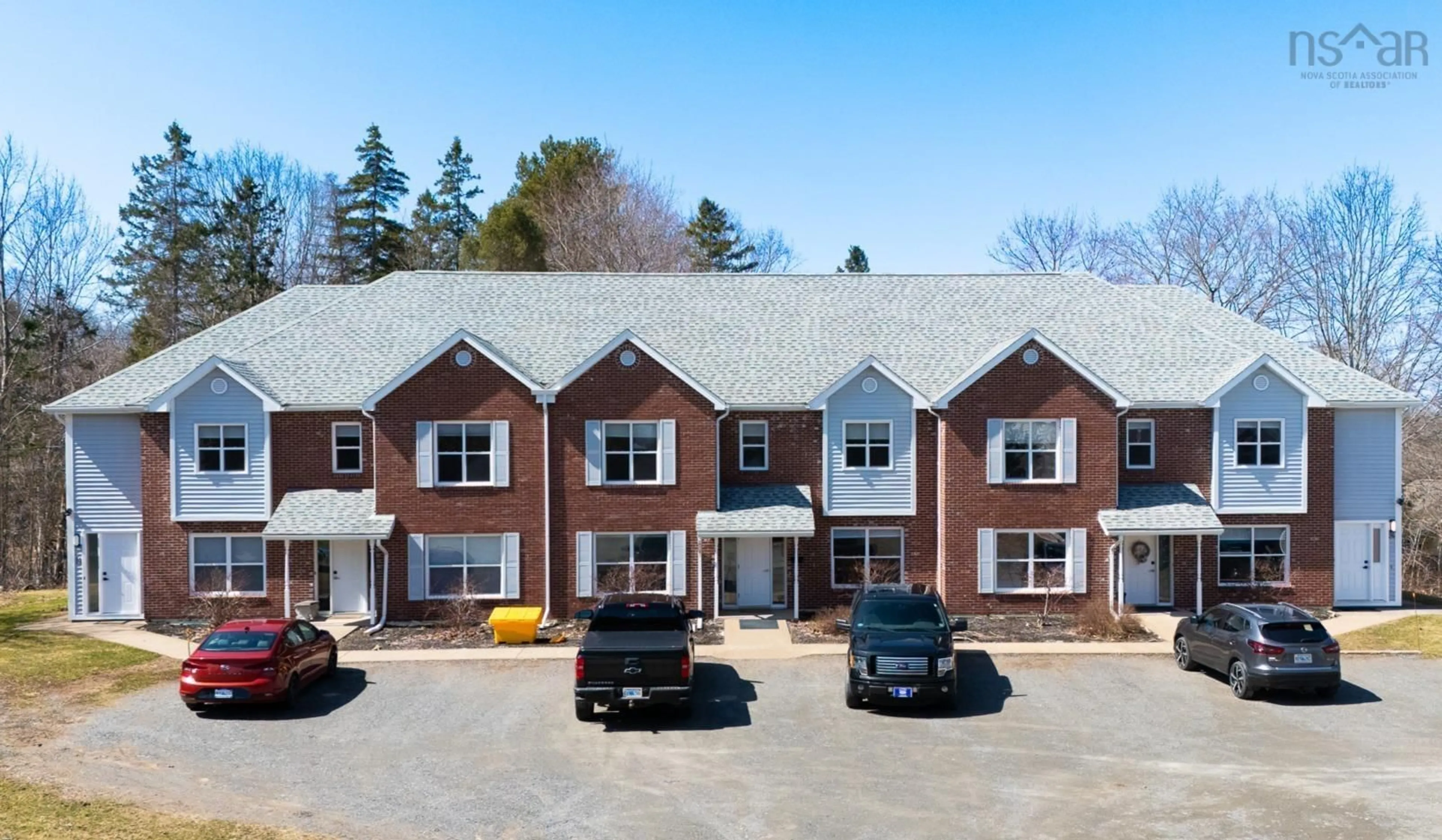 A pic from outside/outdoor area/front of a property/back of a property/a pic from drone, unknown for 14-24 Kadray Crt, Kentville Nova Scotia B4N 5K2