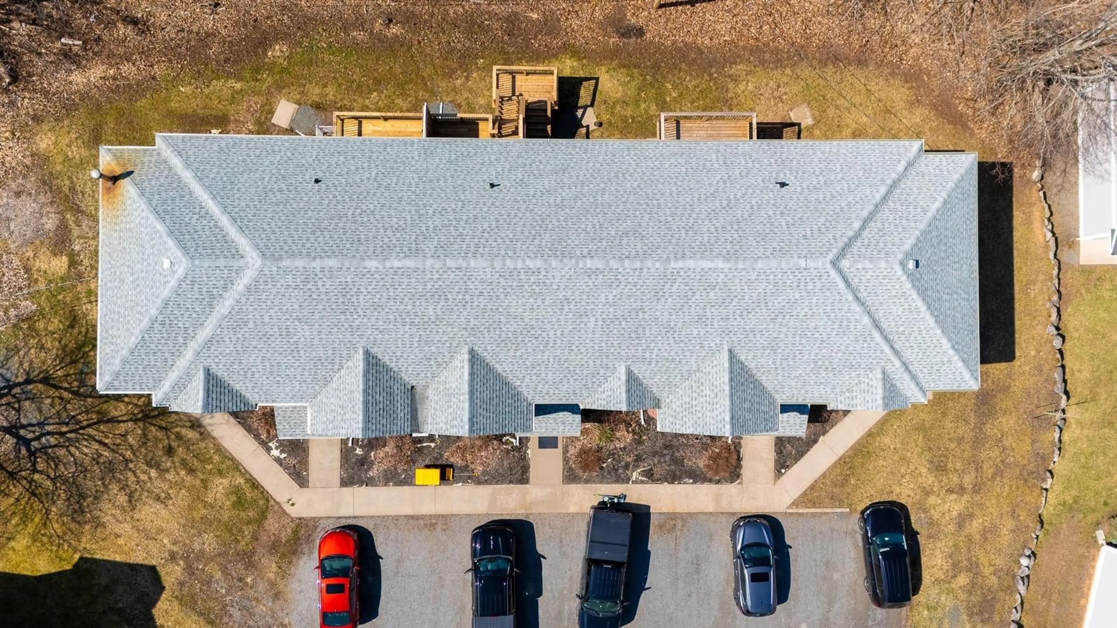 A pic from outside/outdoor area/front of a property/back of a property/a pic from drone, building for 14-24 Kadray Crt, Kentville Nova Scotia B4N 5K2