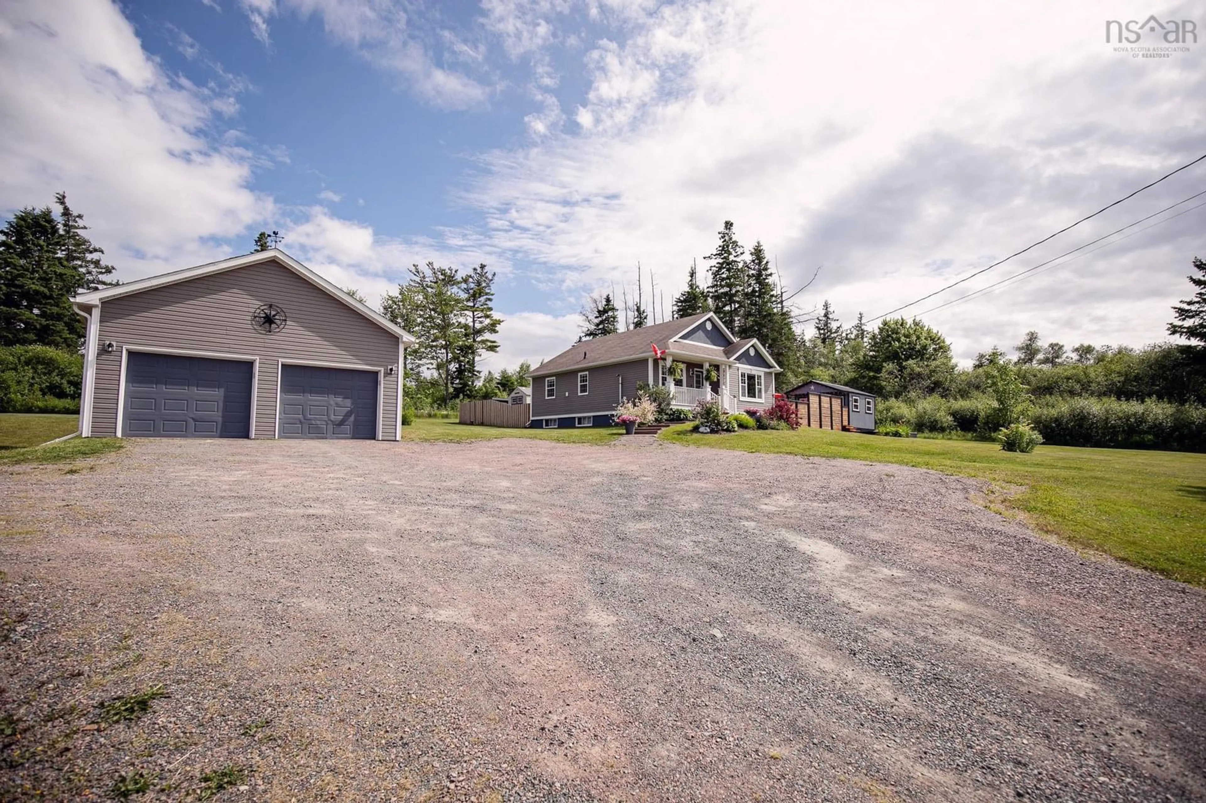 A pic from outside/outdoor area/front of a property/back of a property/a pic from drone, street for 648 Nappan Rd, Brookdale Nova Scotia B4H 3Y3