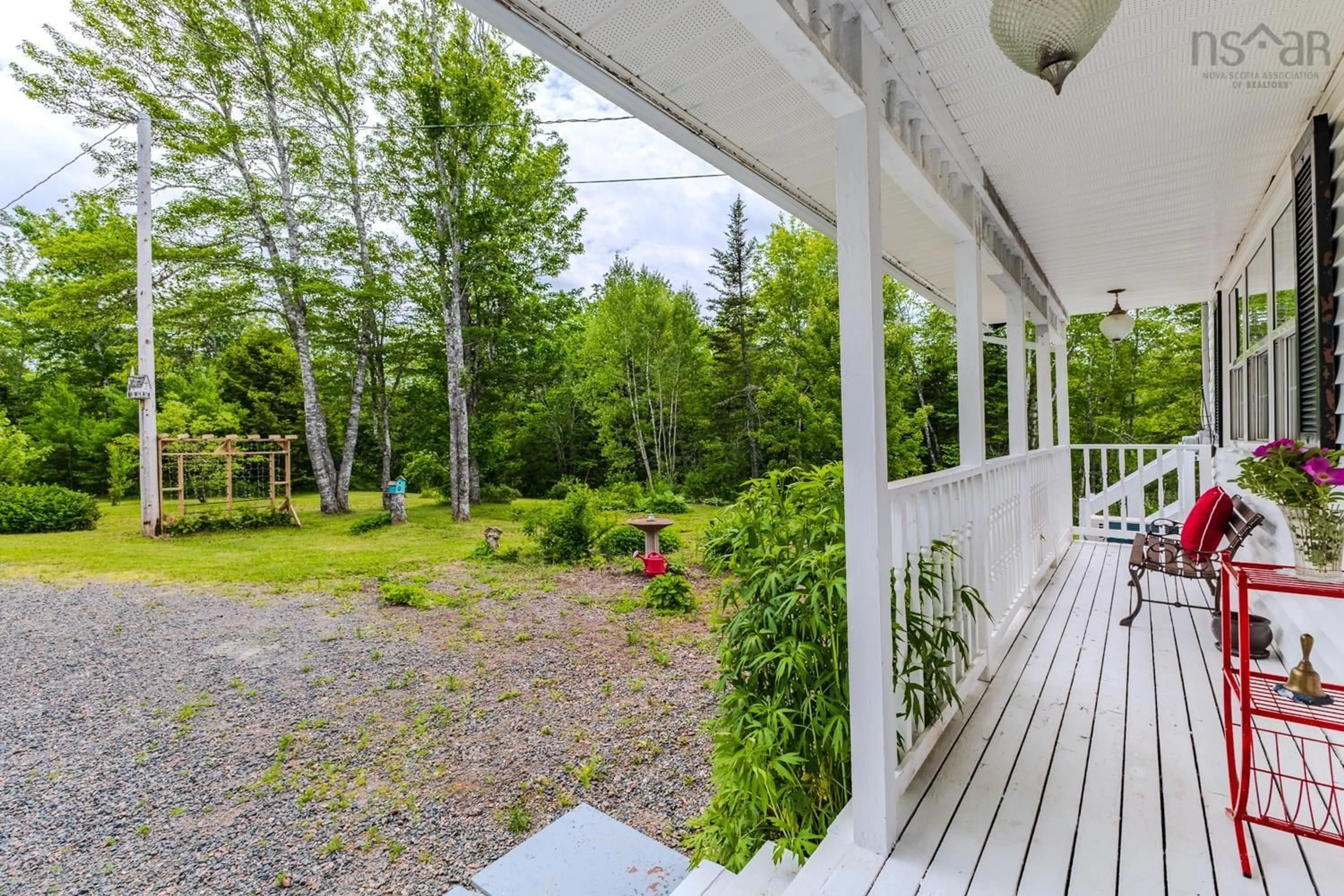 Patio, forest/trees view for 563 West Tatamagouche Rd, West Tatamagouche Nova Scotia B0K 1V0