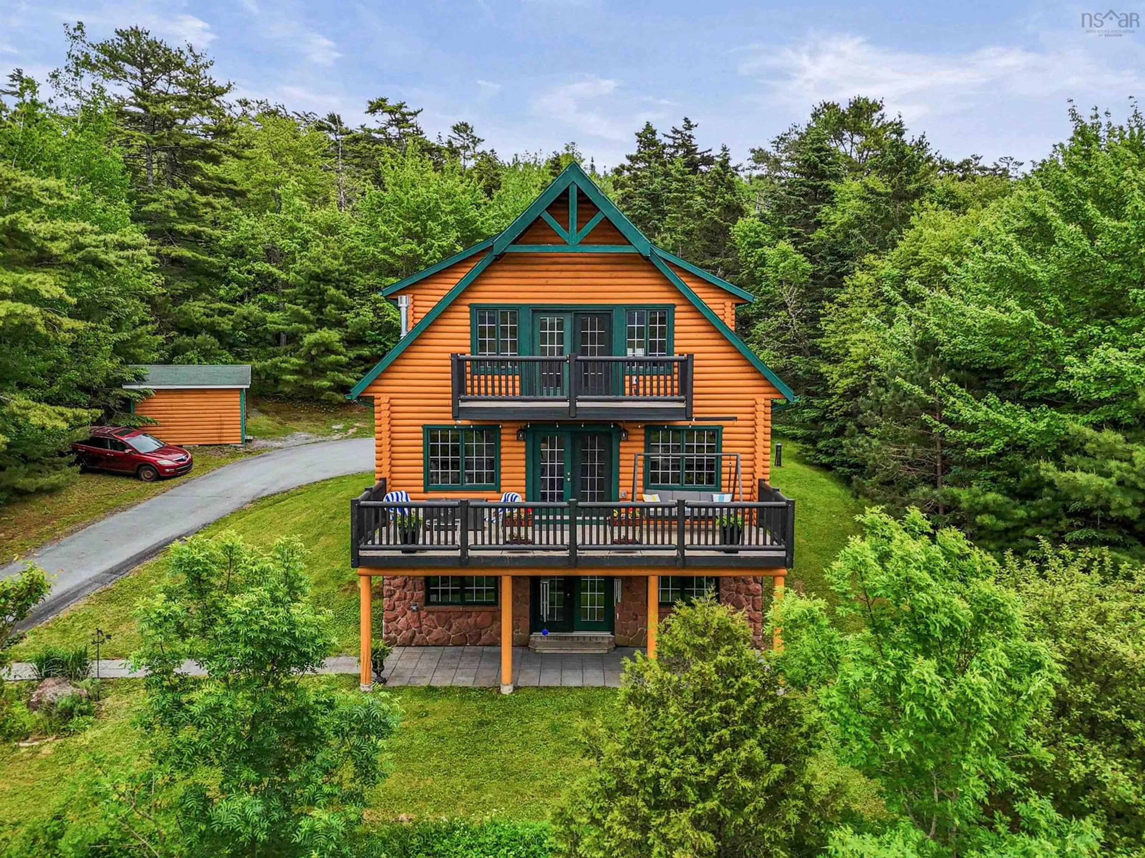 A pic from outside/outdoor area/front of a property/back of a property/a pic from drone, mountain view for 12895 Peggys Cove Rd, Tantallon Nova Scotia B3Z 2K3