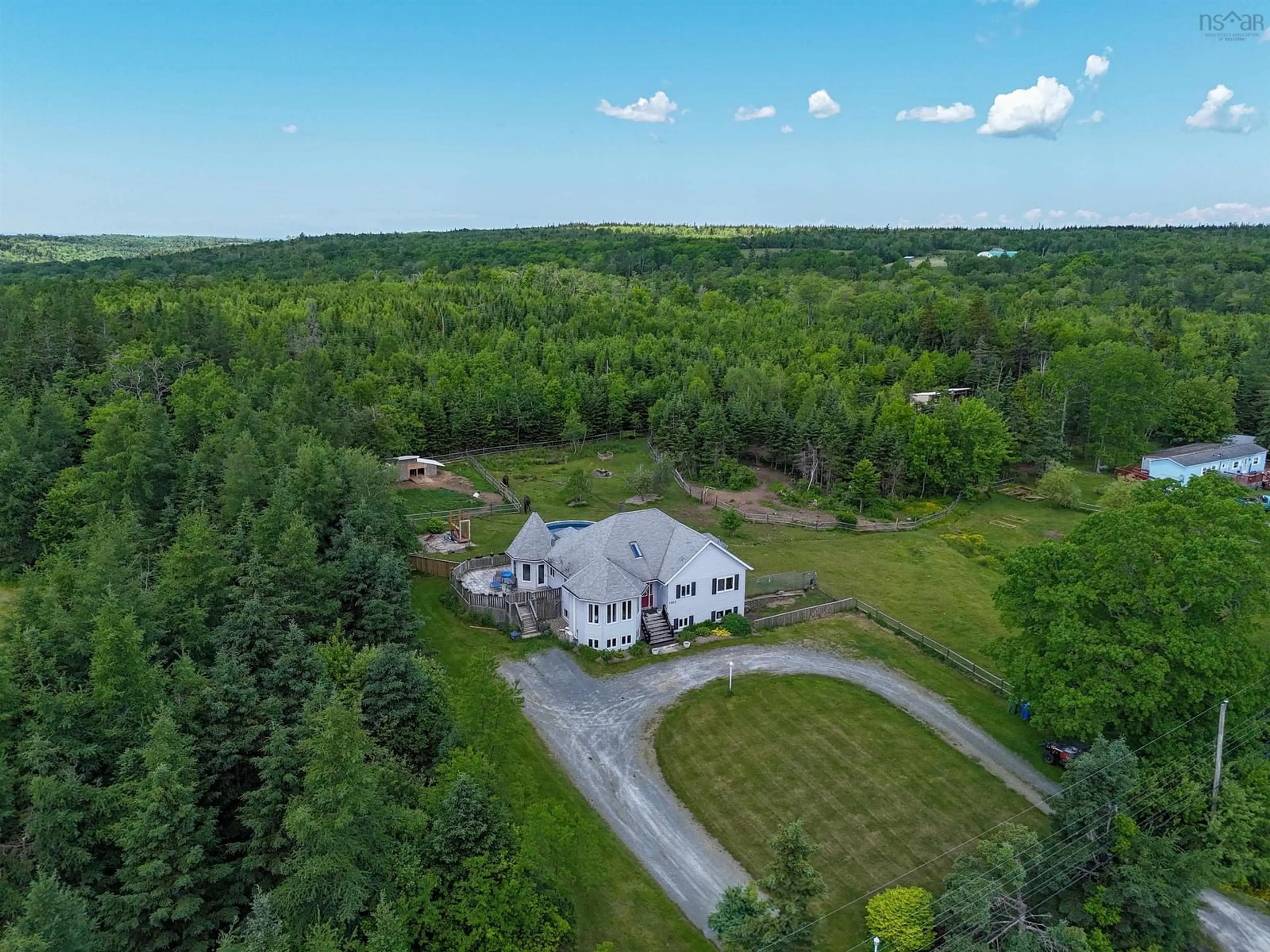 A pic from outside/outdoor area/front of a property/back of a property/a pic from drone, unknown for 1269 South Rawdon Rd, Hillsvale Nova Scotia B0N 1Z0