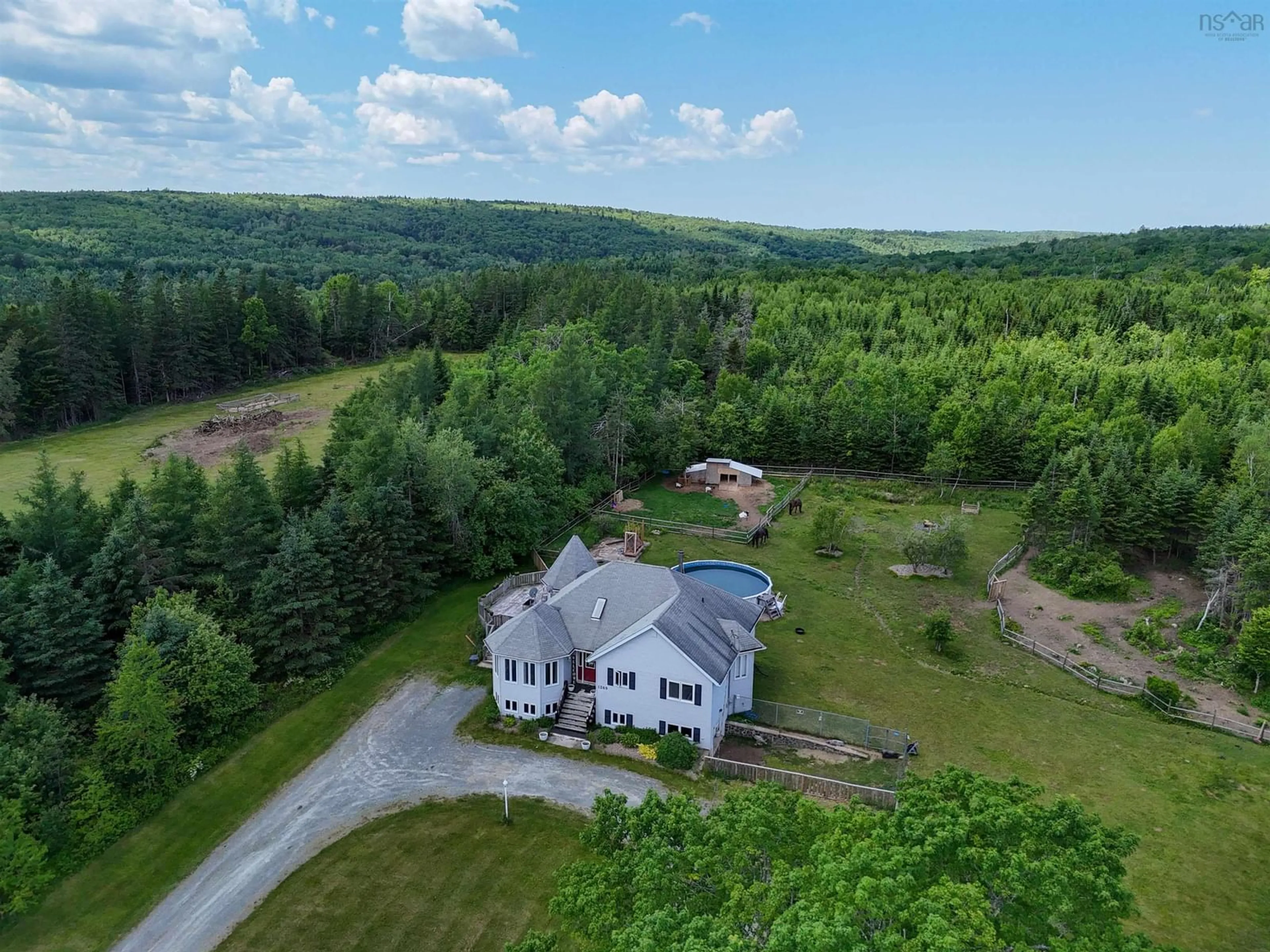A pic from outside/outdoor area/front of a property/back of a property/a pic from drone, unknown for 1269 South Rawdon Rd, Hillsvale Nova Scotia B0N 1Z0