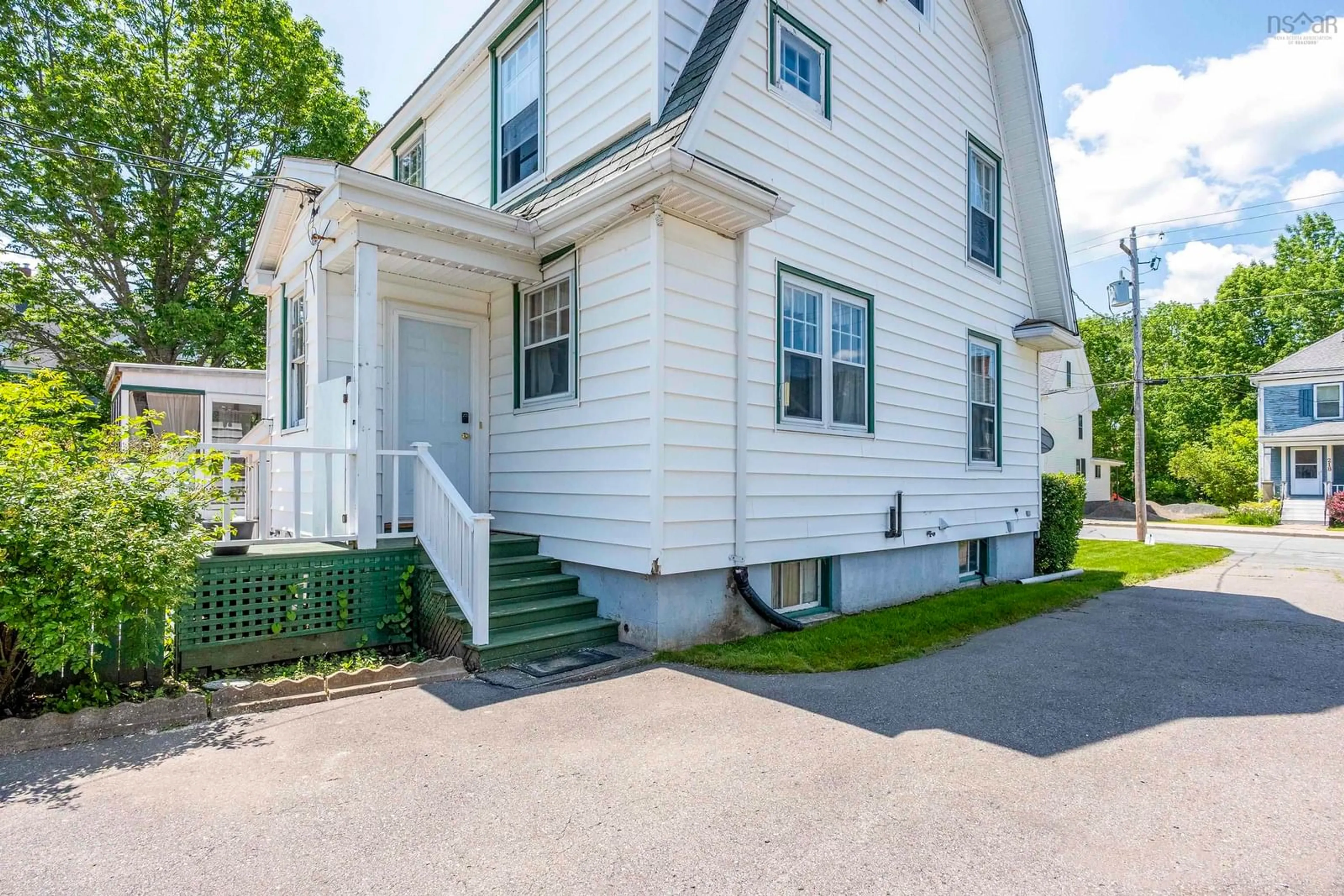 Home with vinyl exterior material, street for 221 Wiley Ave, Windsor Nova Scotia B0N 2T0