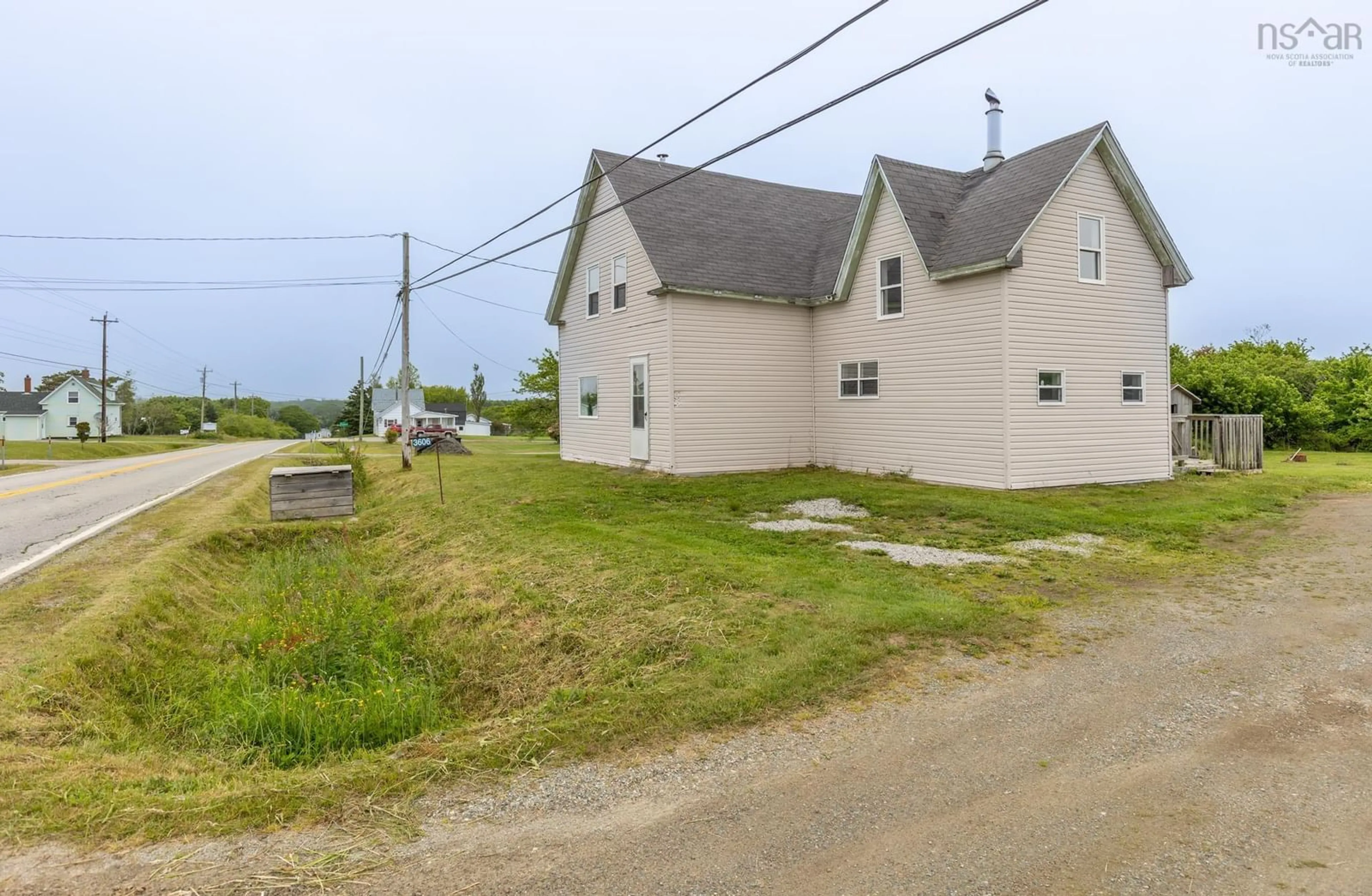 A pic from outside/outdoor area/front of a property/back of a property/a pic from drone, street for 3606 Highway 308, Hubbards Point Nova Scotia B0W 3M0