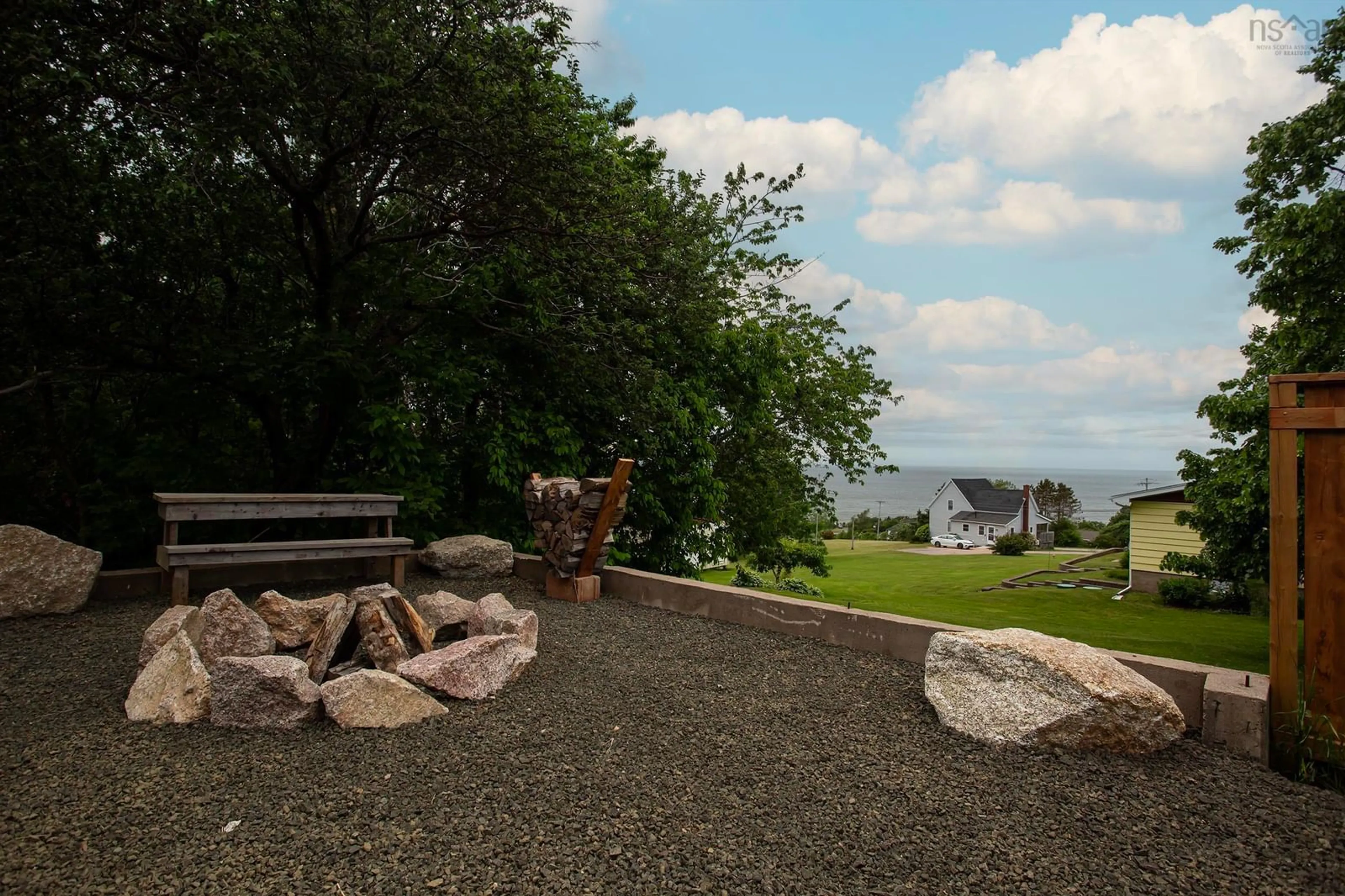 Patio, water/lake/river/ocean view for 1207 Parker Mountain Rd, Parkers Cove Nova Scotia B0S 1A0