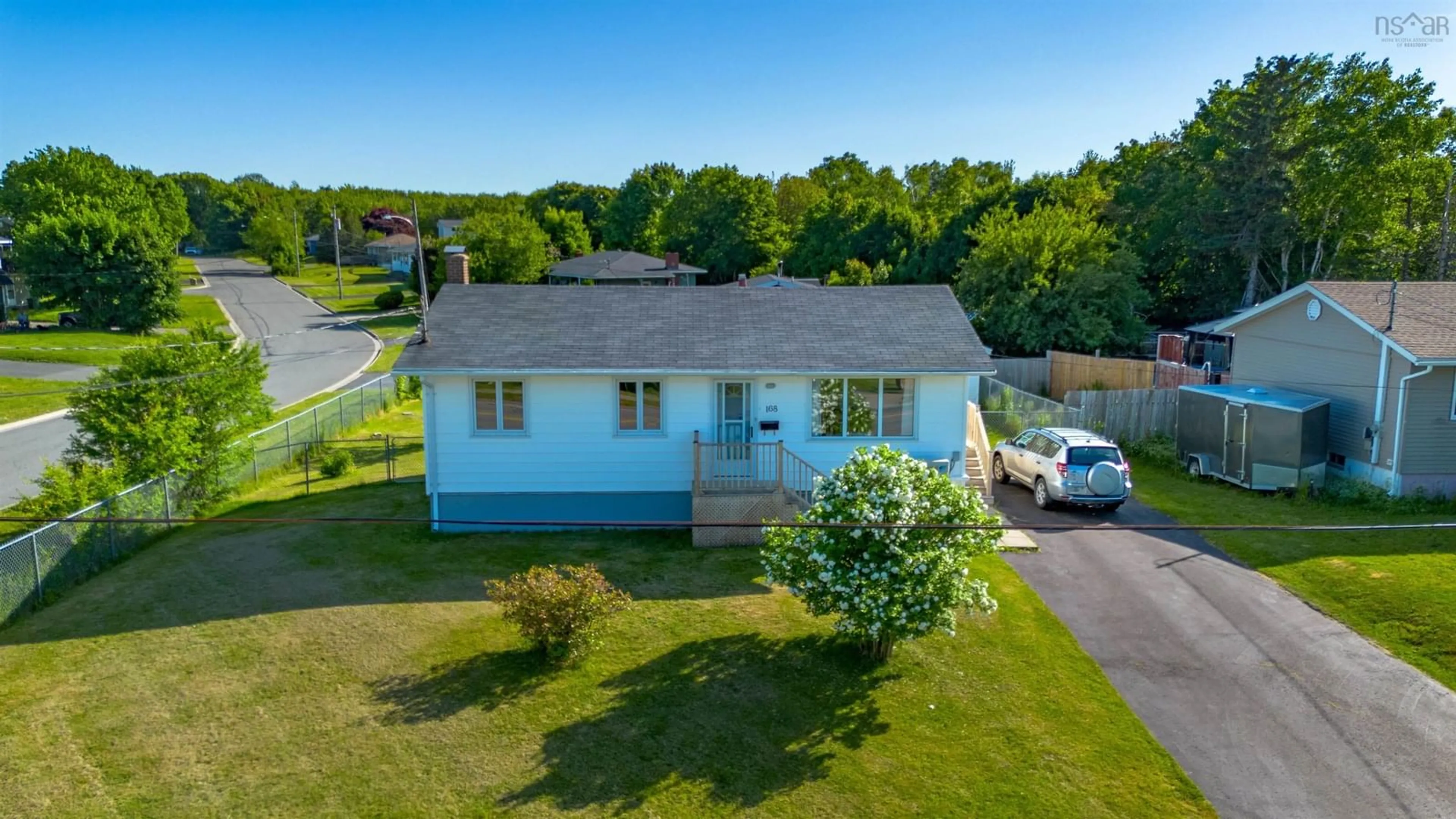 A pic from outside/outdoor area/front of a property/back of a property/a pic from drone, unknown for 168 Peppett St, North Sydney Nova Scotia B2A 2P8