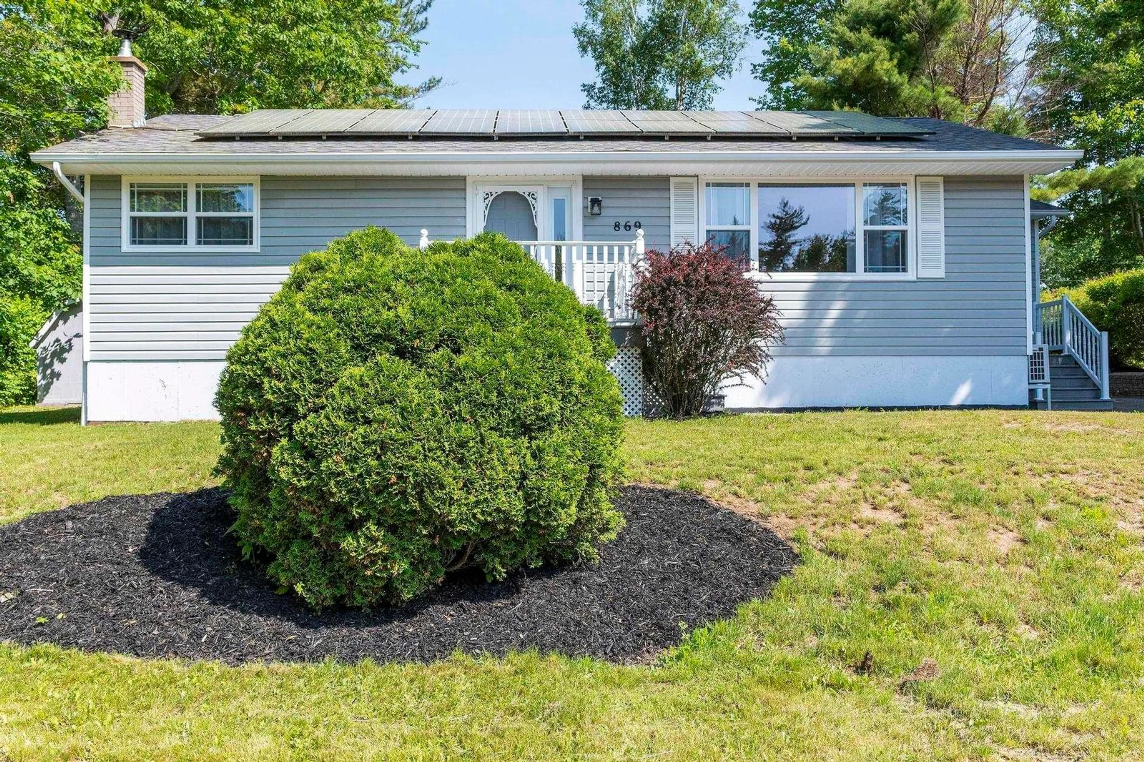 Home with vinyl exterior material, street for 869 Fales River Drive, Greenwood Nova Scotia B0P 1N0