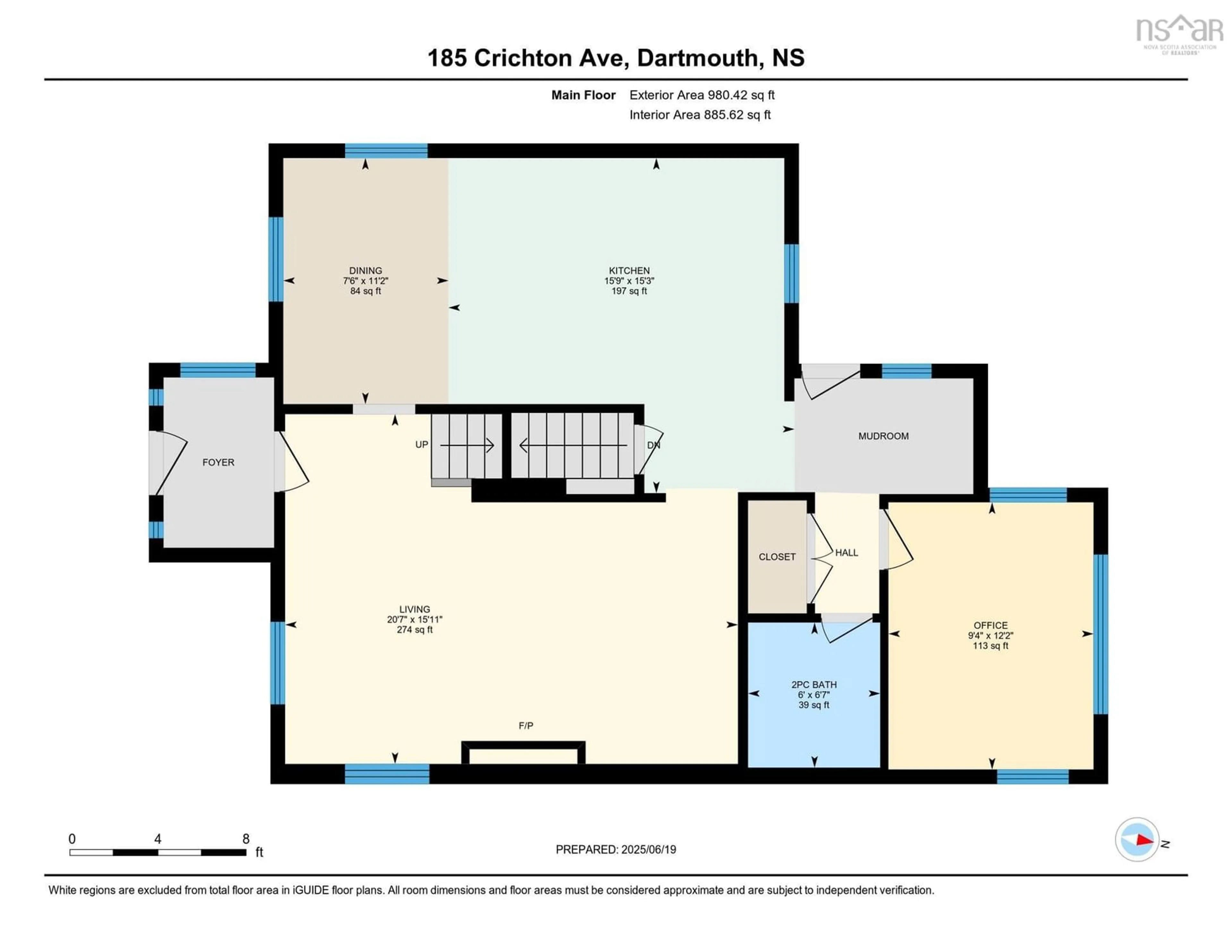 Floor plan for 185 Crichton Ave, Dartmouth Nova Scotia B3A 3R7