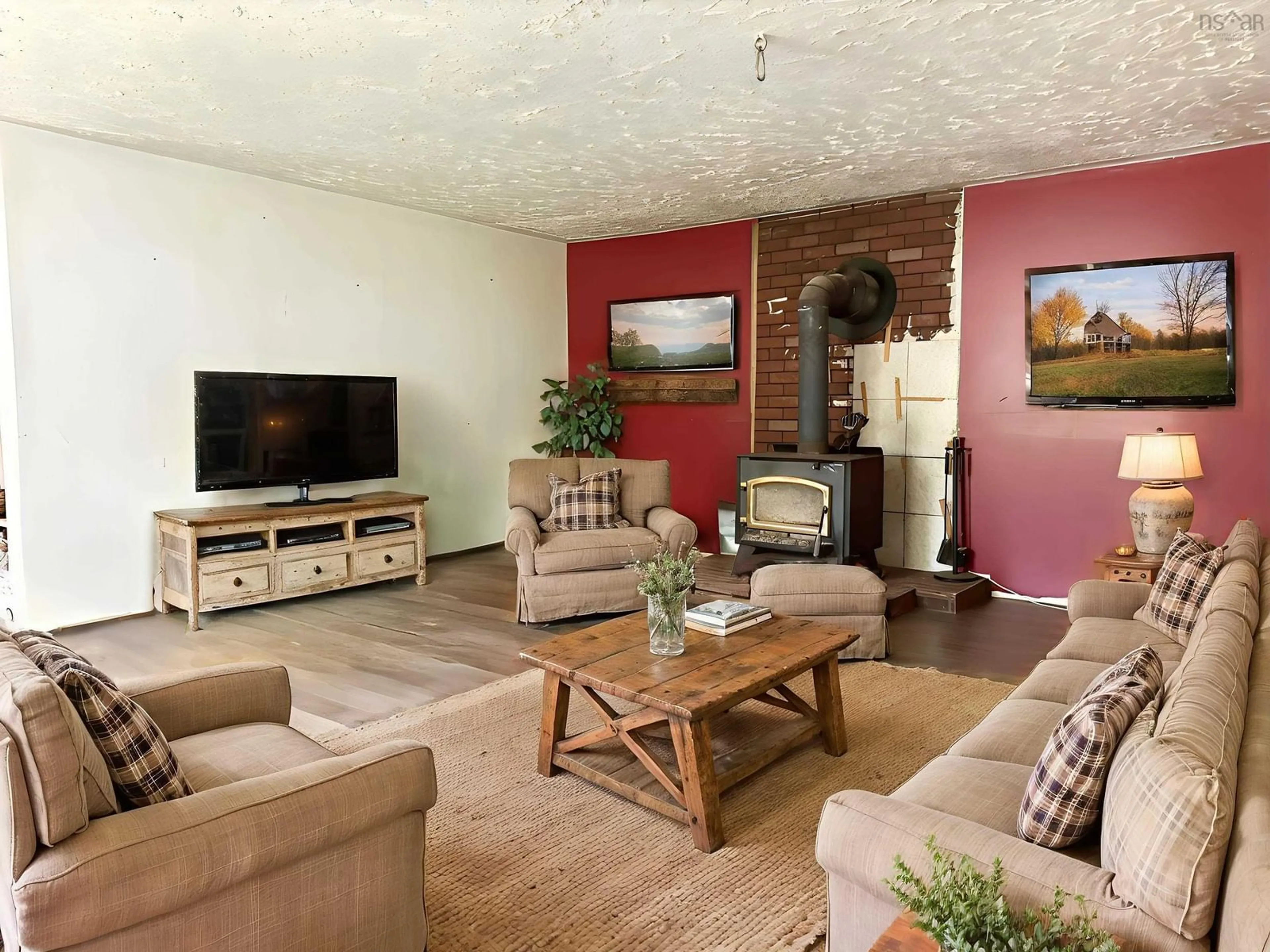 Living room with furniture, unknown for 30 Harden Walker Rd, Martins Point Nova Scotia B0J 2E0