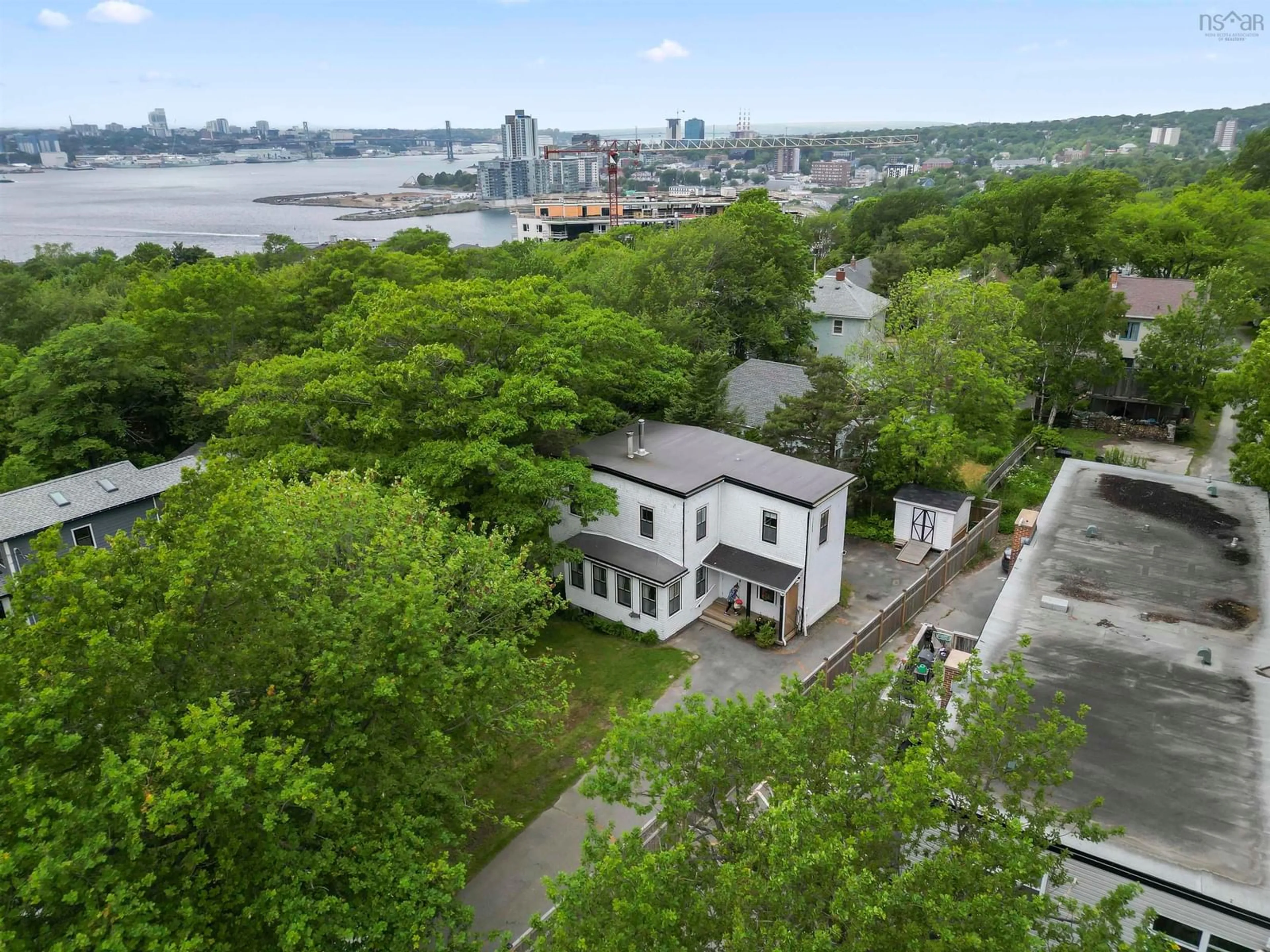 A pic from outside/outdoor area/front of a property/back of a property/a pic from drone, city buildings view from balcony for 226 Prince Arthur Ave, Dartmouth Nova Scotia B2Y 2K3