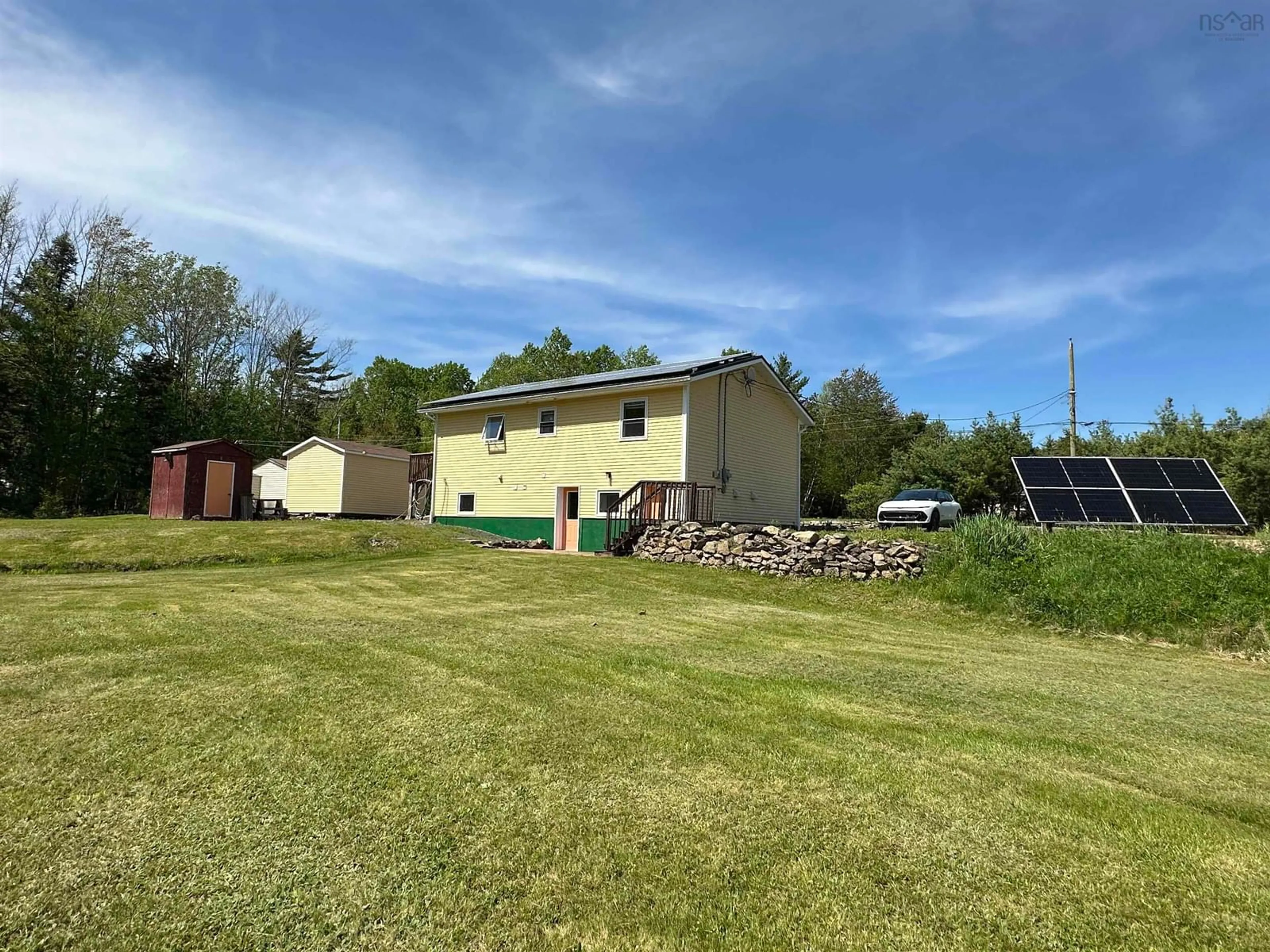 A pic from outside/outdoor area/front of a property/back of a property/a pic from drone, building for 29 Narrows Rd, Frasers Mountain Nova Scotia B2H 5C4