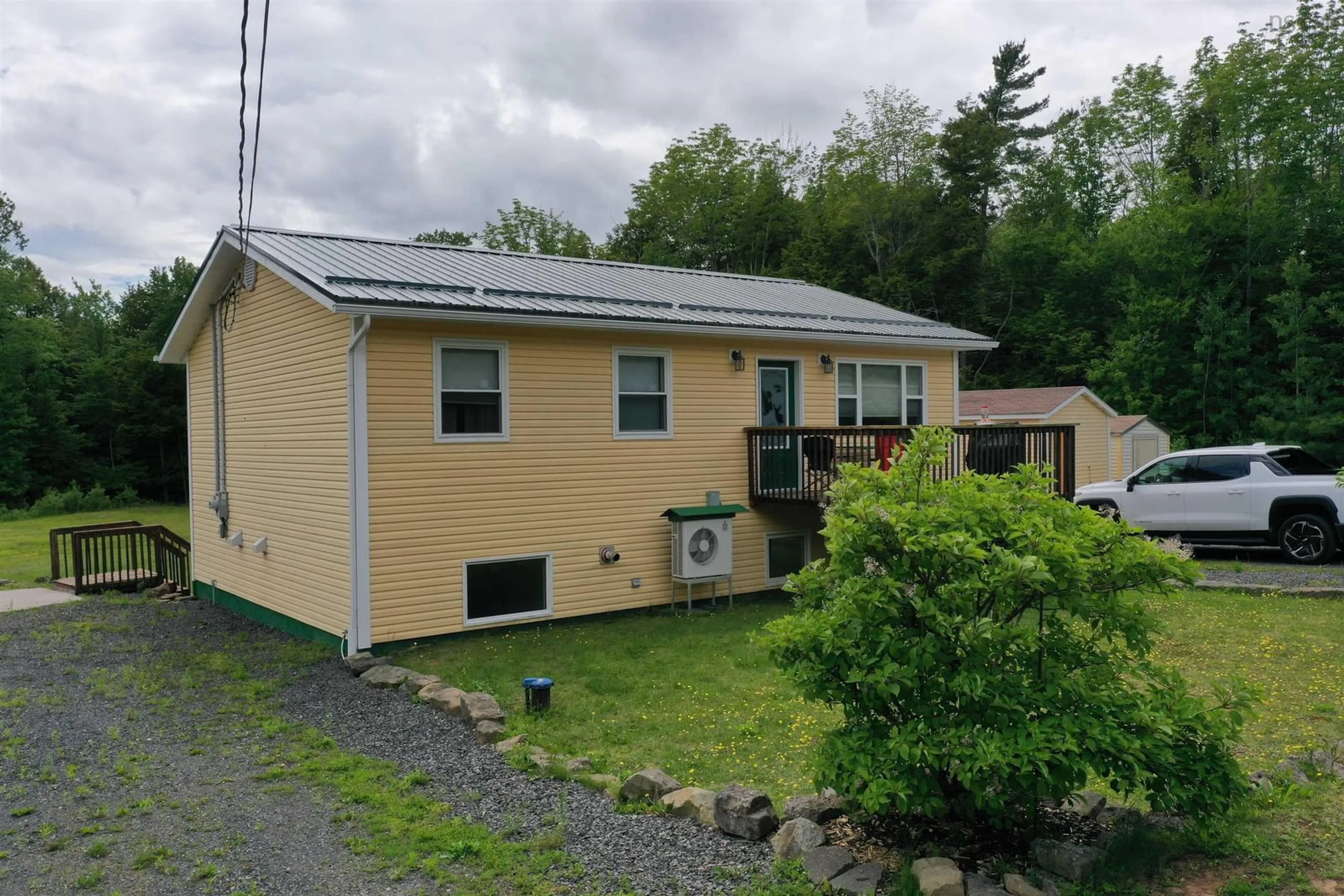 A pic from outside/outdoor area/front of a property/back of a property/a pic from drone, unknown for 29 Narrows Rd, Frasers Mountain Nova Scotia B2H 5C4