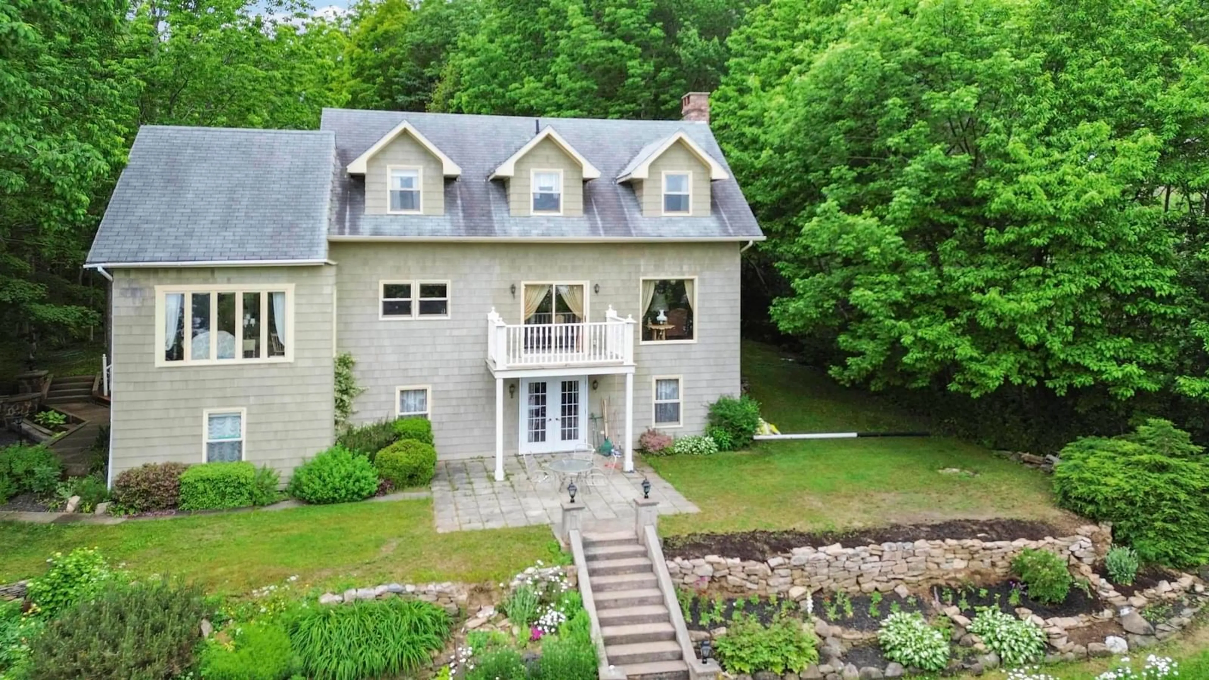A pic from outside/outdoor area/front of a property/back of a property/a pic from drone, unknown for 24 Annavista Hts, Bay View Nova Scotia B0V 1A0