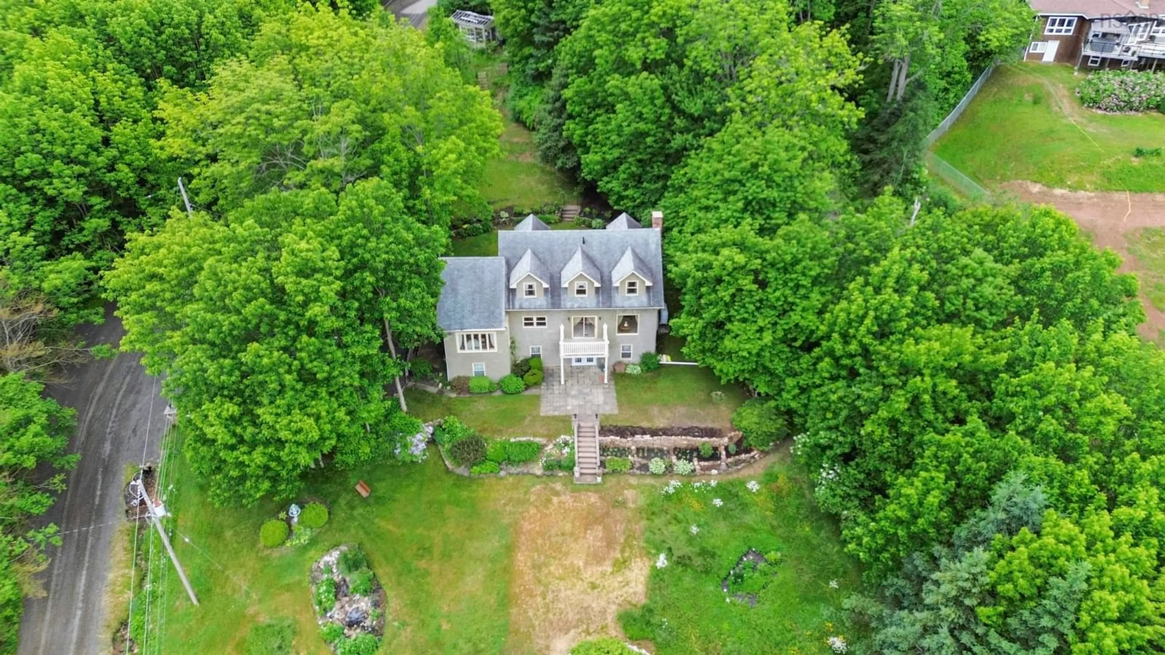 A pic from outside/outdoor area/front of a property/back of a property/a pic from drone, building for 24 Annavista Hts, Bay View Nova Scotia B0V 1A0